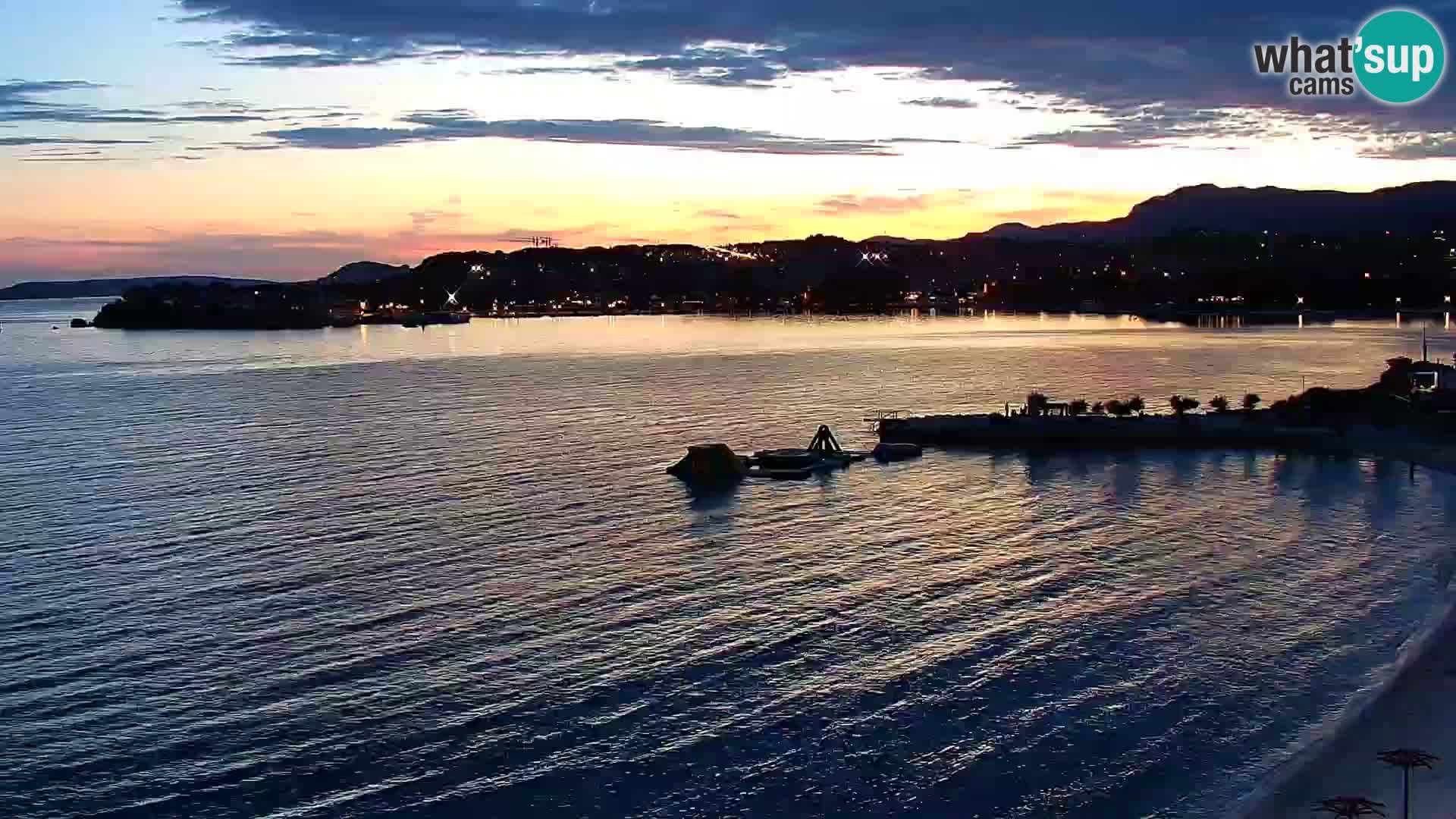 Web kamera Plaža Podstrana – Pogled uživo