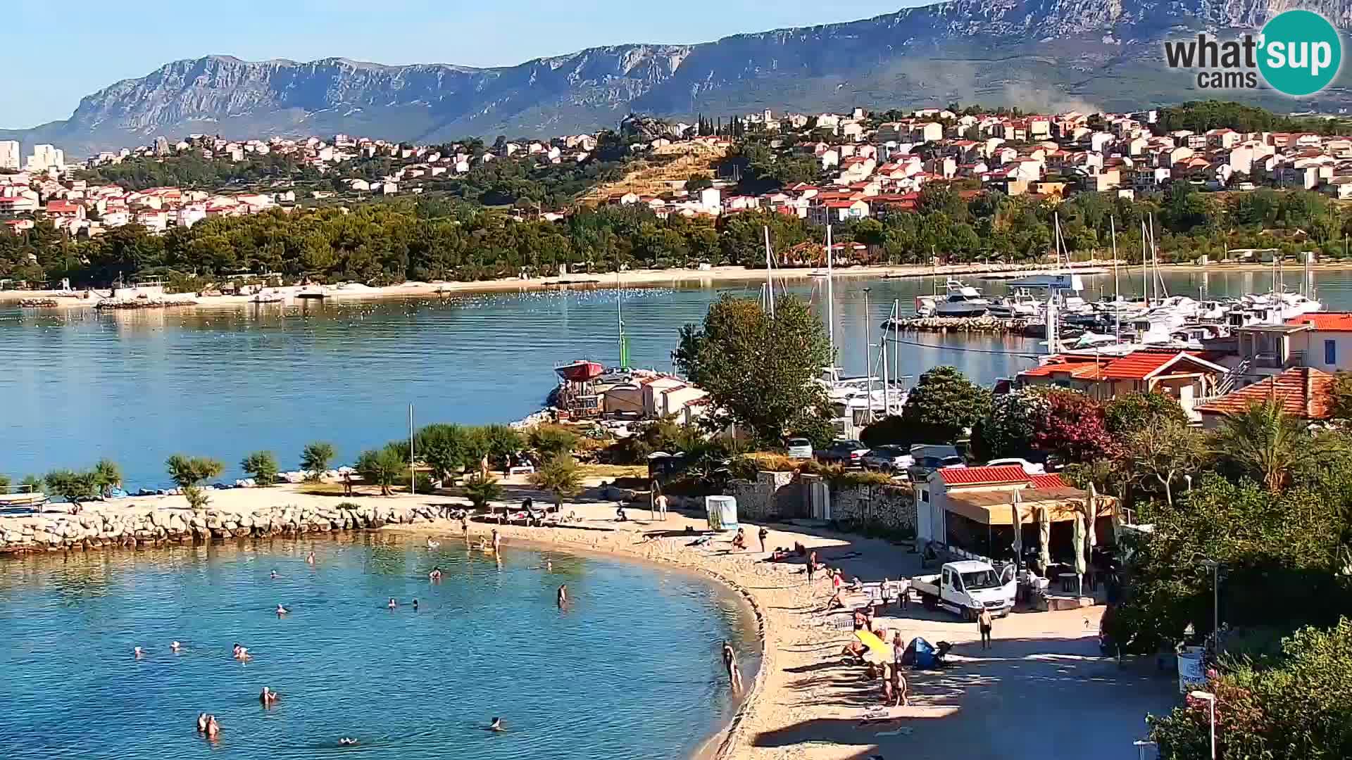 Web kamera Plaža Podstrana – Pogled uživo