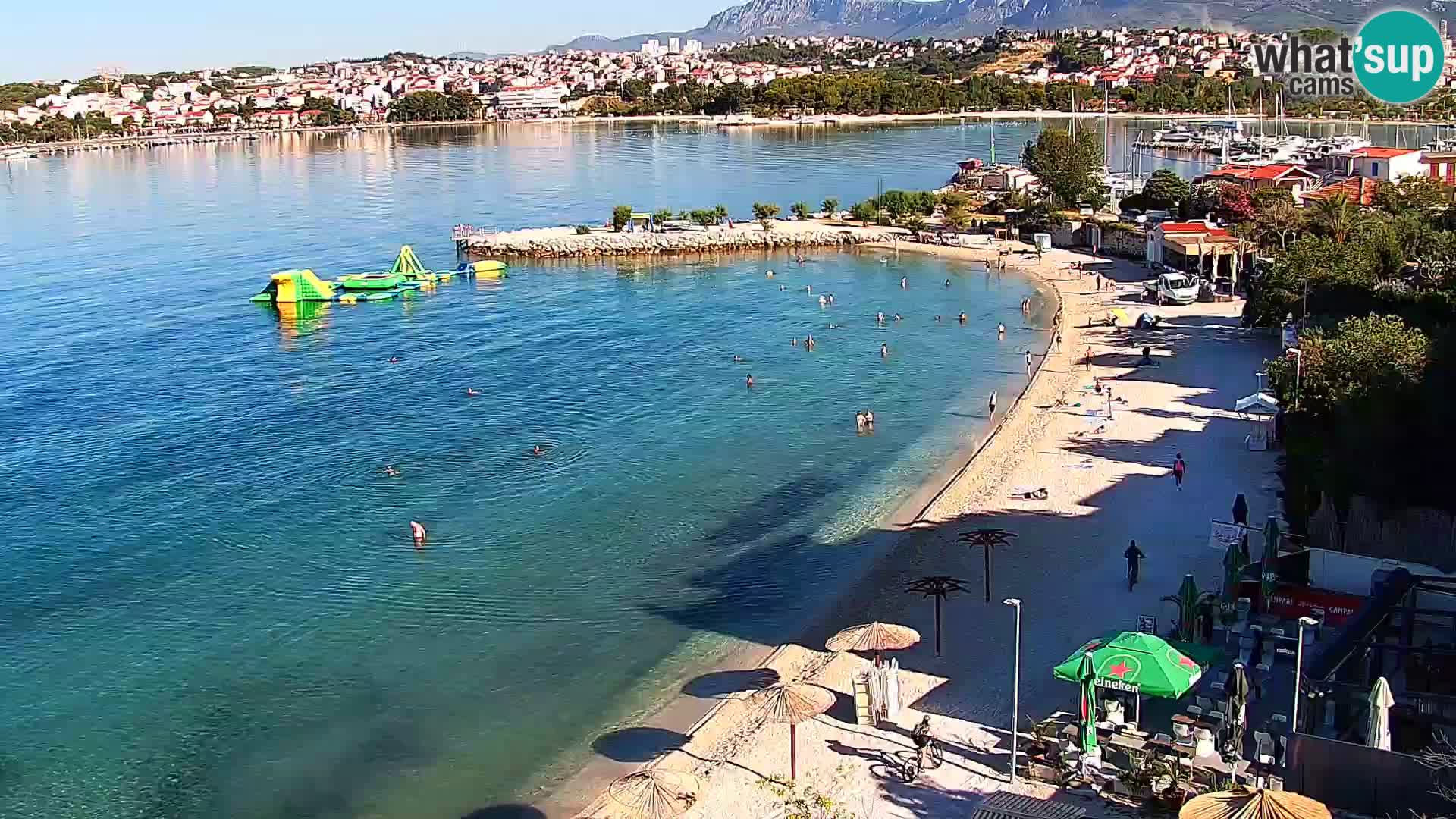 Spletna kamera Plaža Podstrana – Pogled v živo