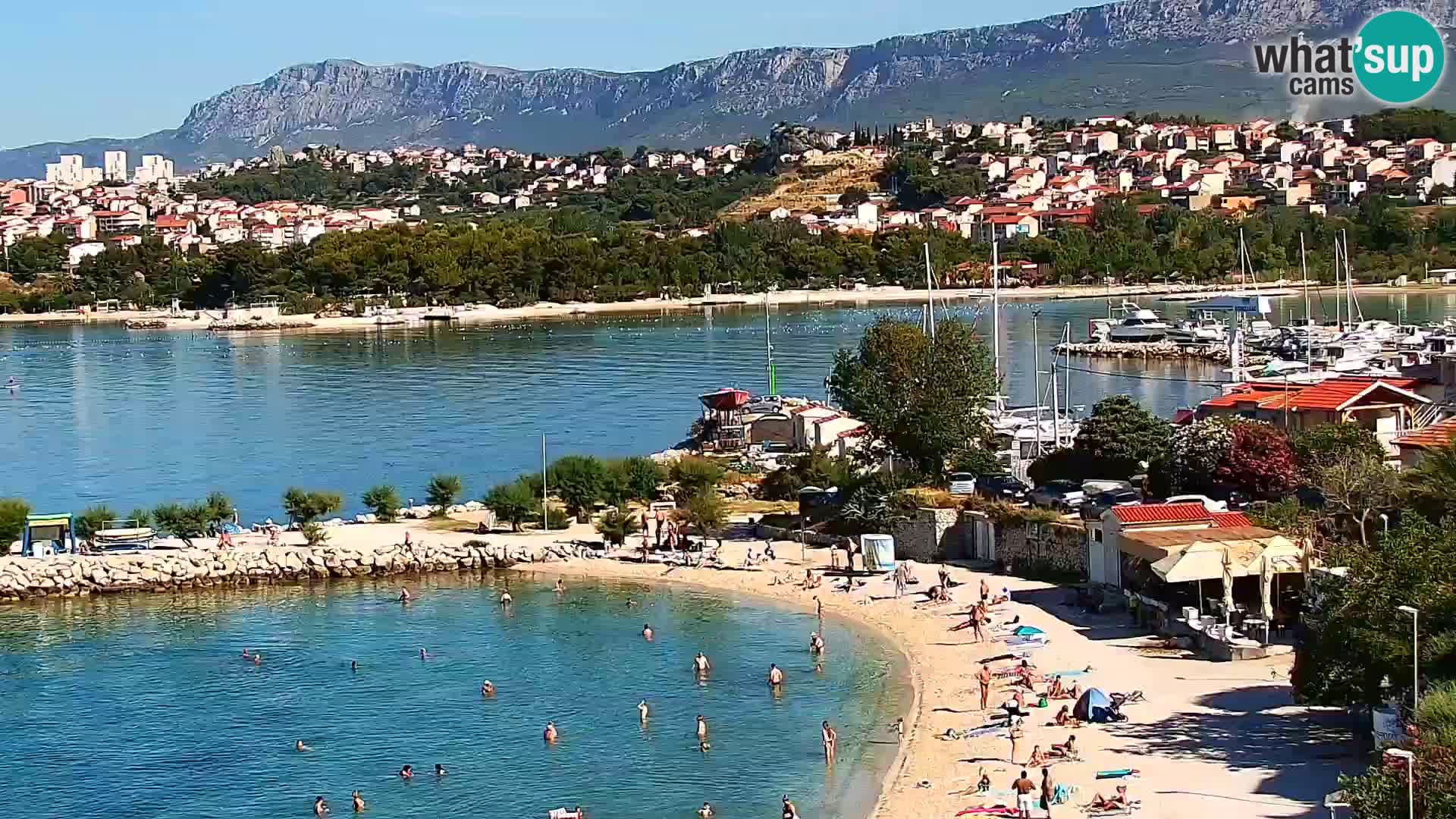 Webcam plage de Podstrana – Vue en direct depuis Hotel Split