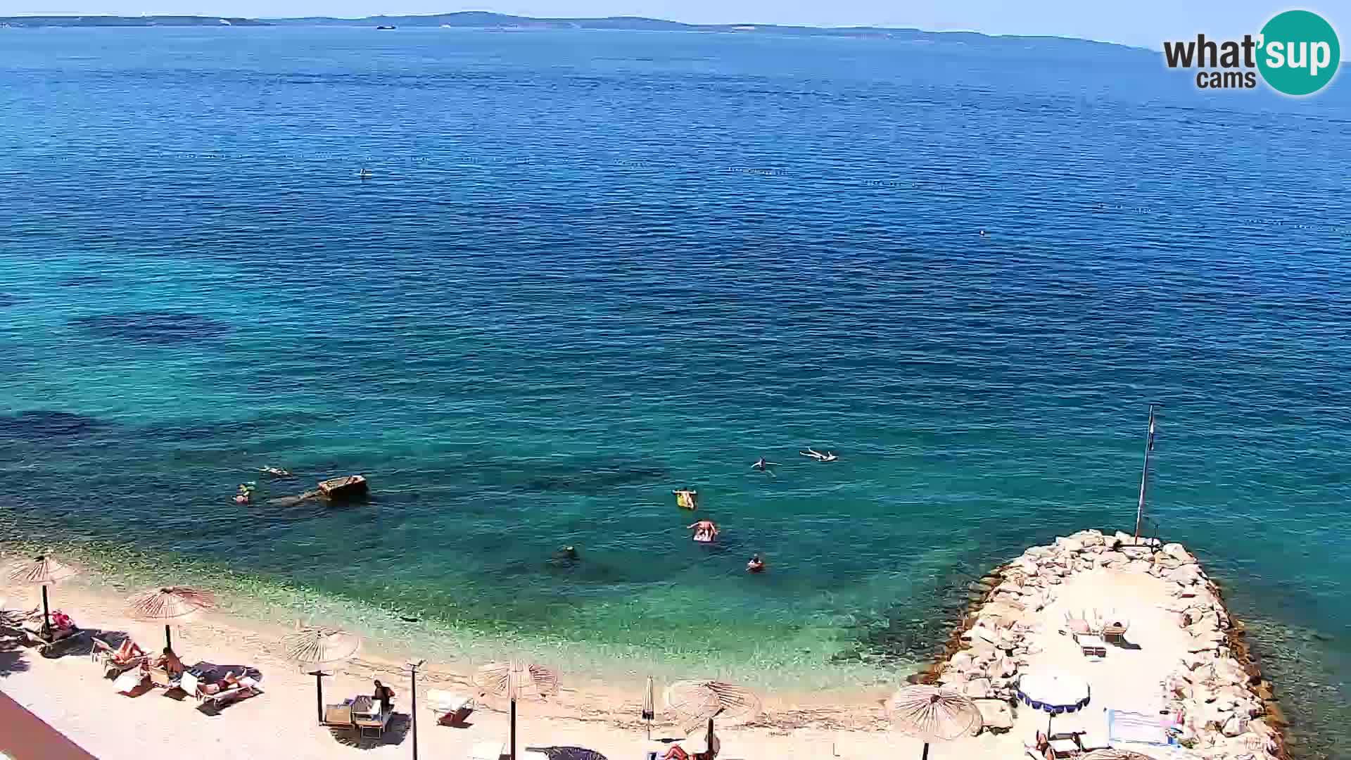 Webcam Playa de Podstrana – Vista en directo desde Hotel Split