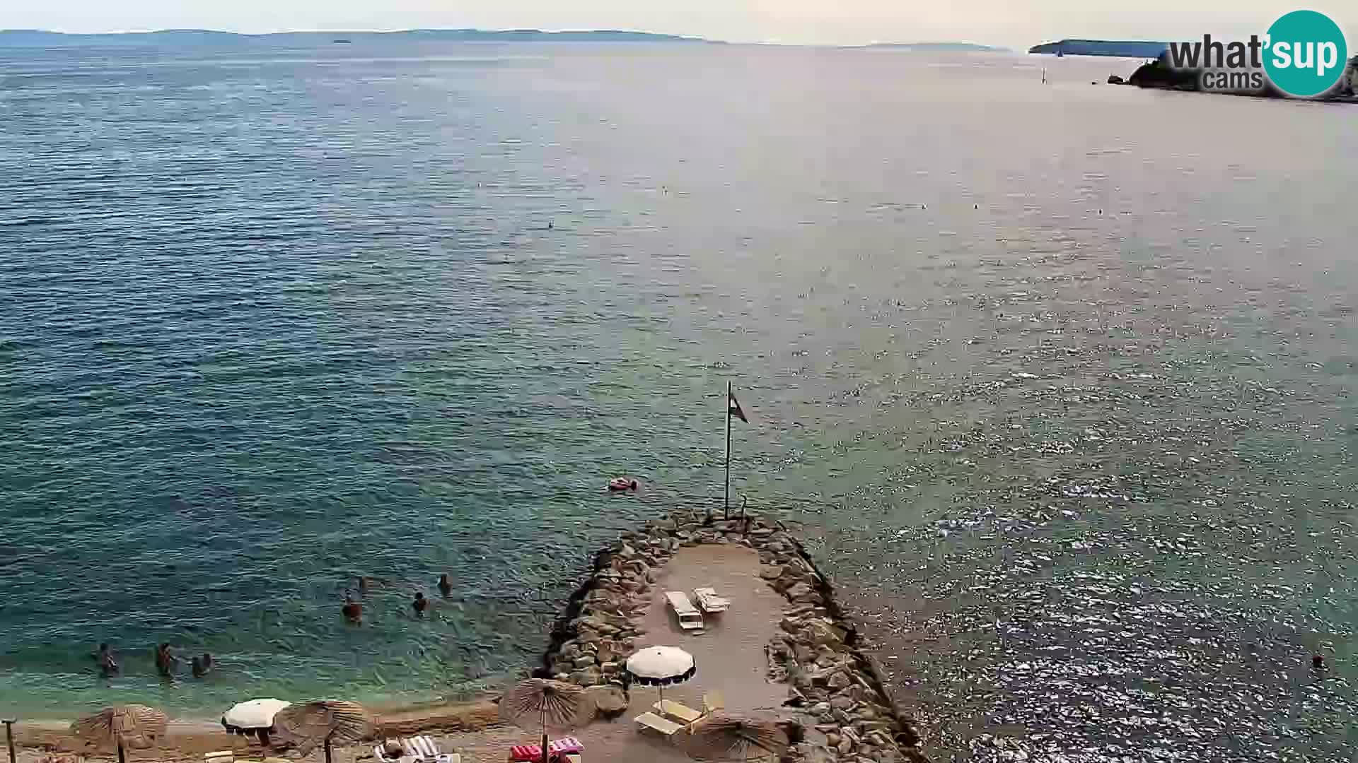 Webcam Playa de Podstrana – Vista en directo desde Hotel Split