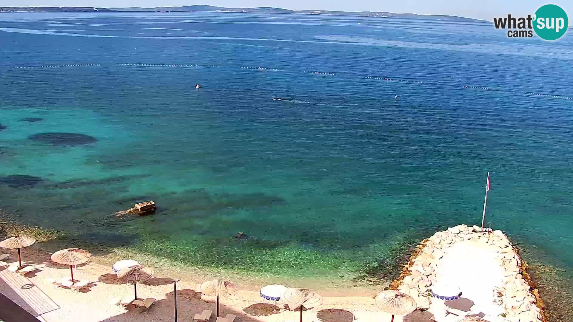 Spletna kamera Plaža Podstrana – Pogled v živo