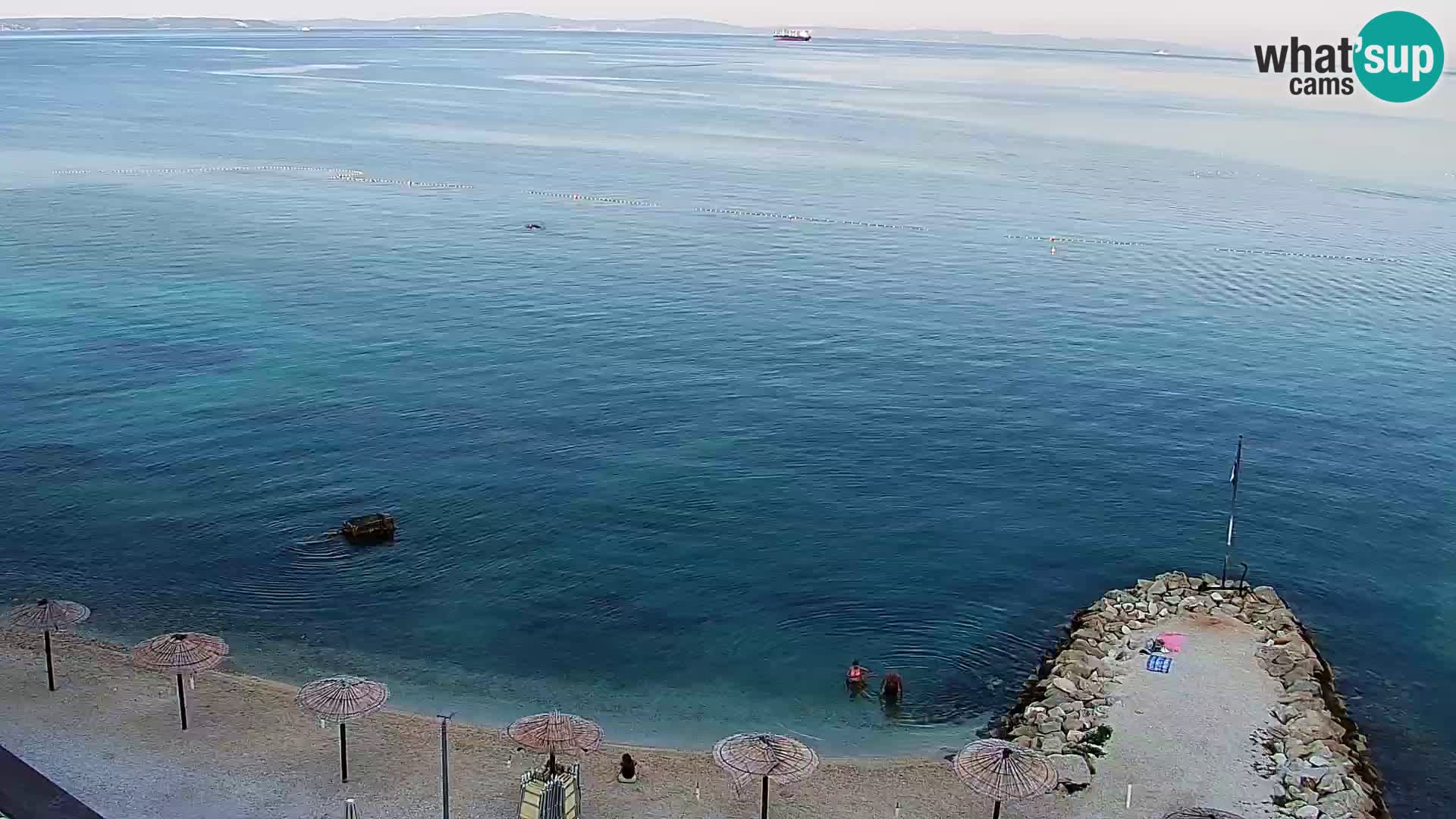 Spletna kamera Plaža Podstrana – Pogled v živo