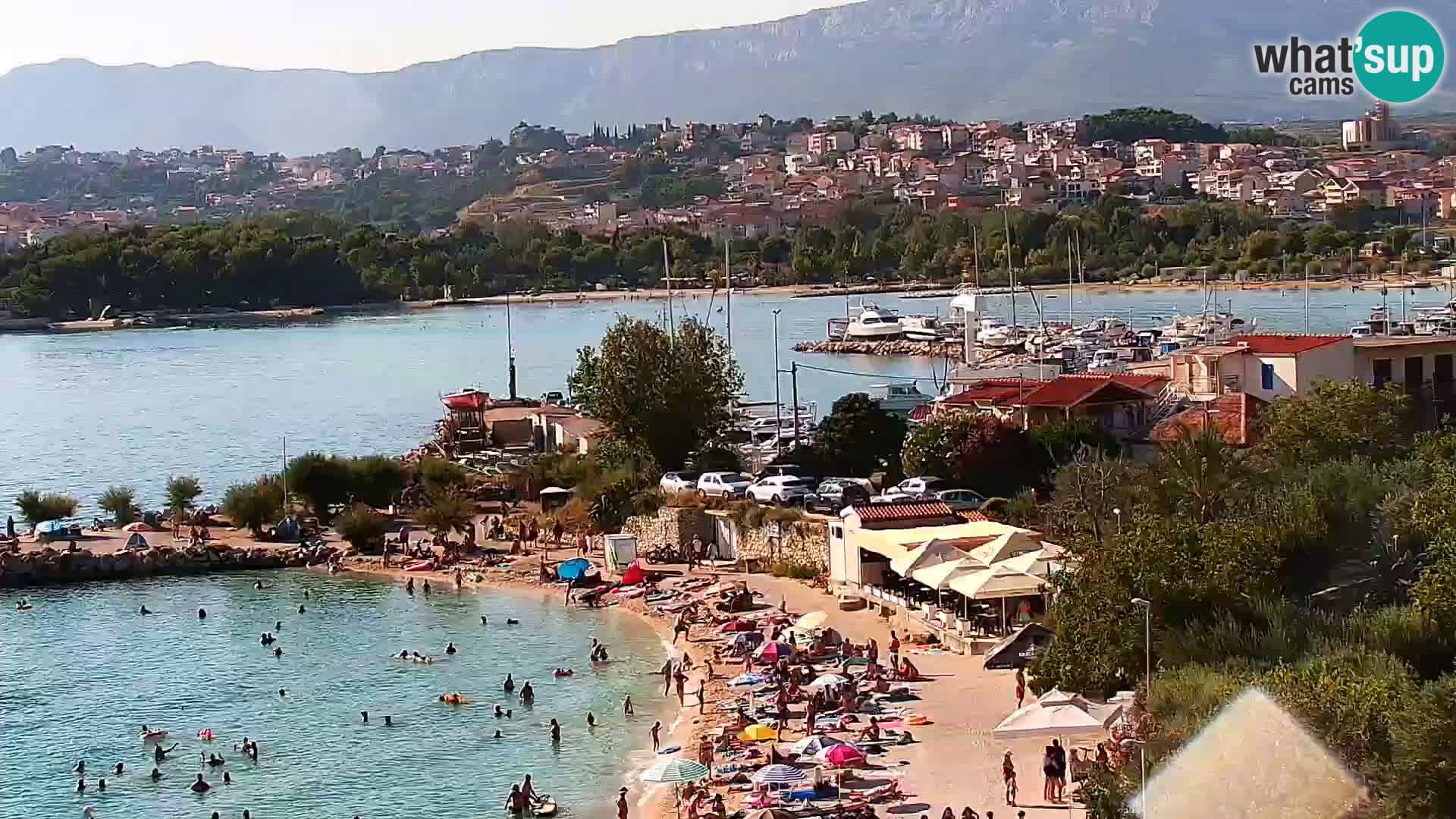 Spletna kamera Plaža Podstrana – Pogled v živo