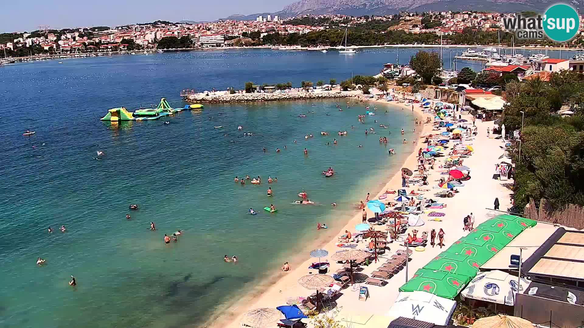Spletna kamera Plaža Podstrana – Pogled v živo