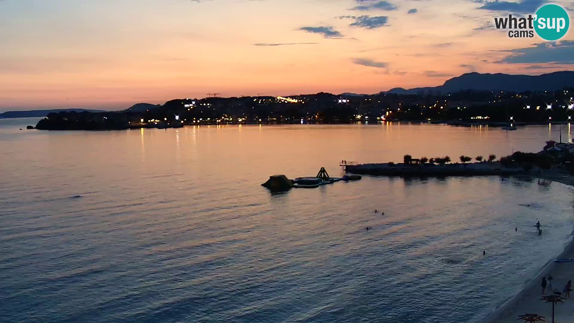 Webcam plage de Podstrana – Vue en direct depuis Hotel Split
