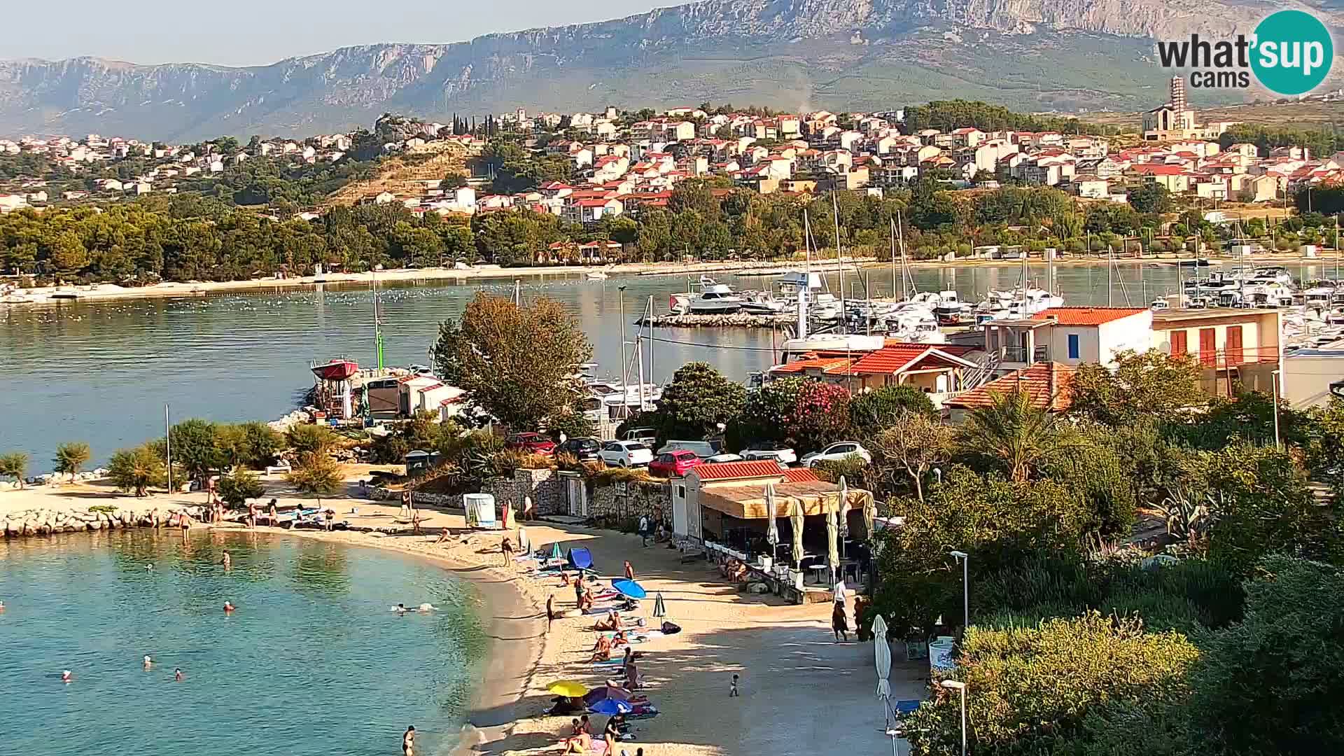 Spletna kamera Plaža Podstrana – Pogled v živo