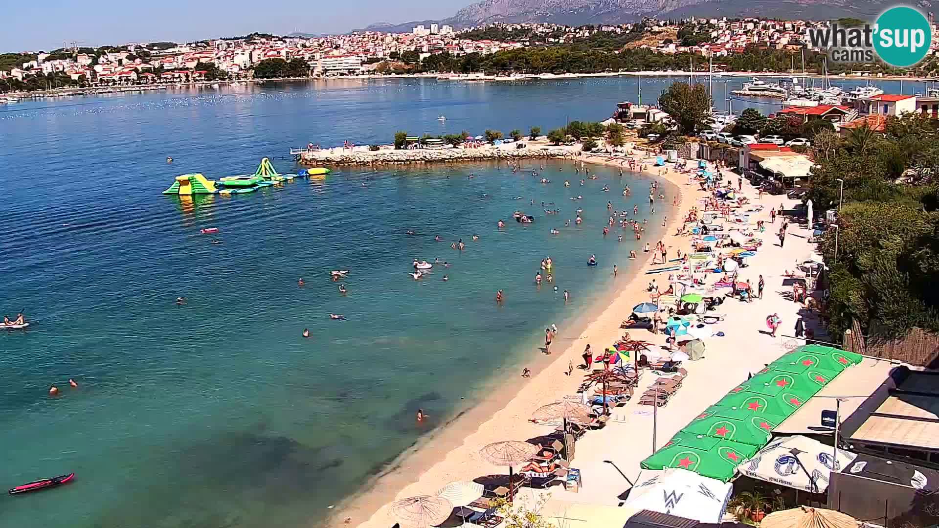 Spletna kamera Plaža Podstrana – Pogled v živo