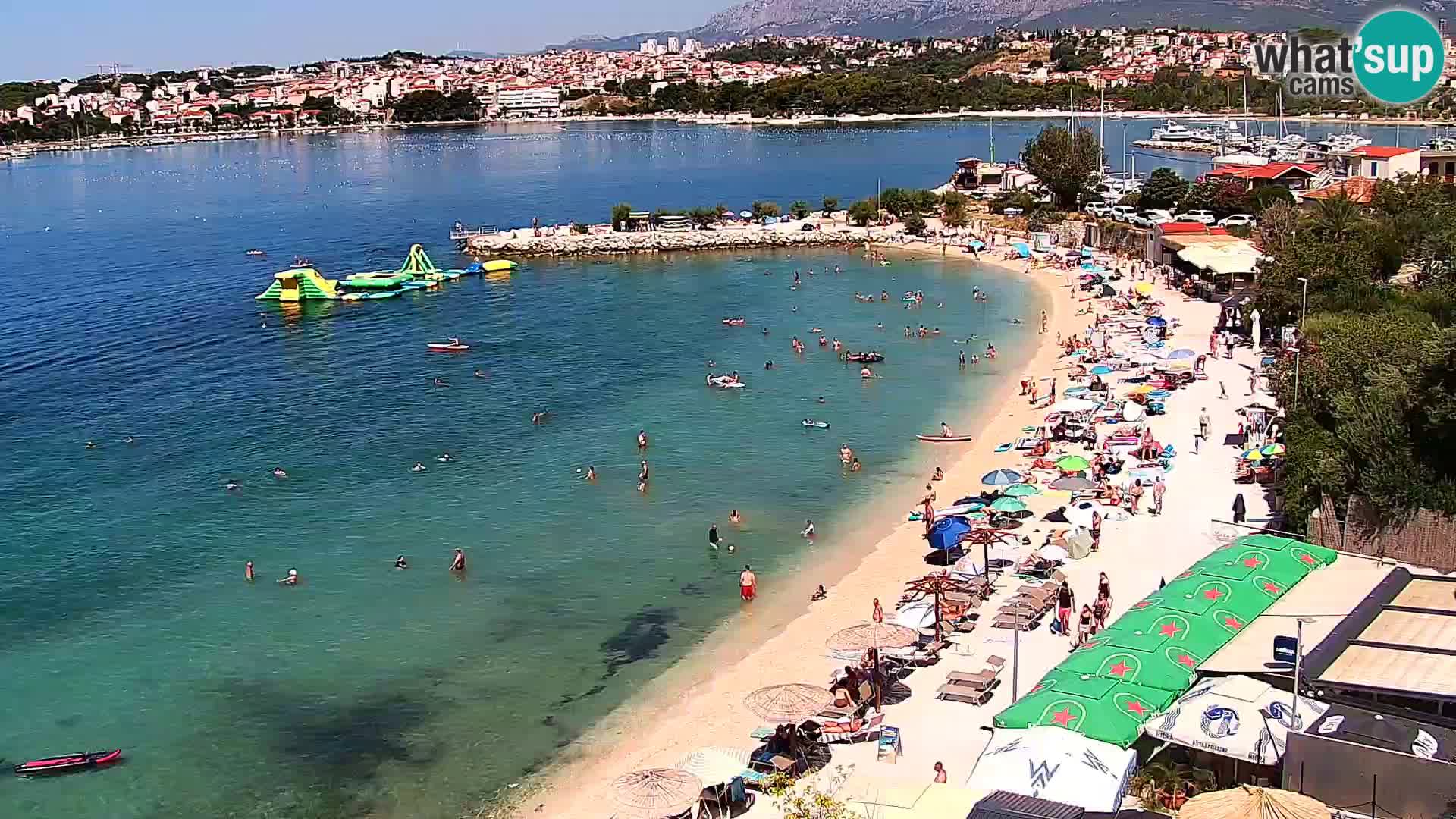 Webcam plage de Podstrana – Vue en direct depuis Hotel Split