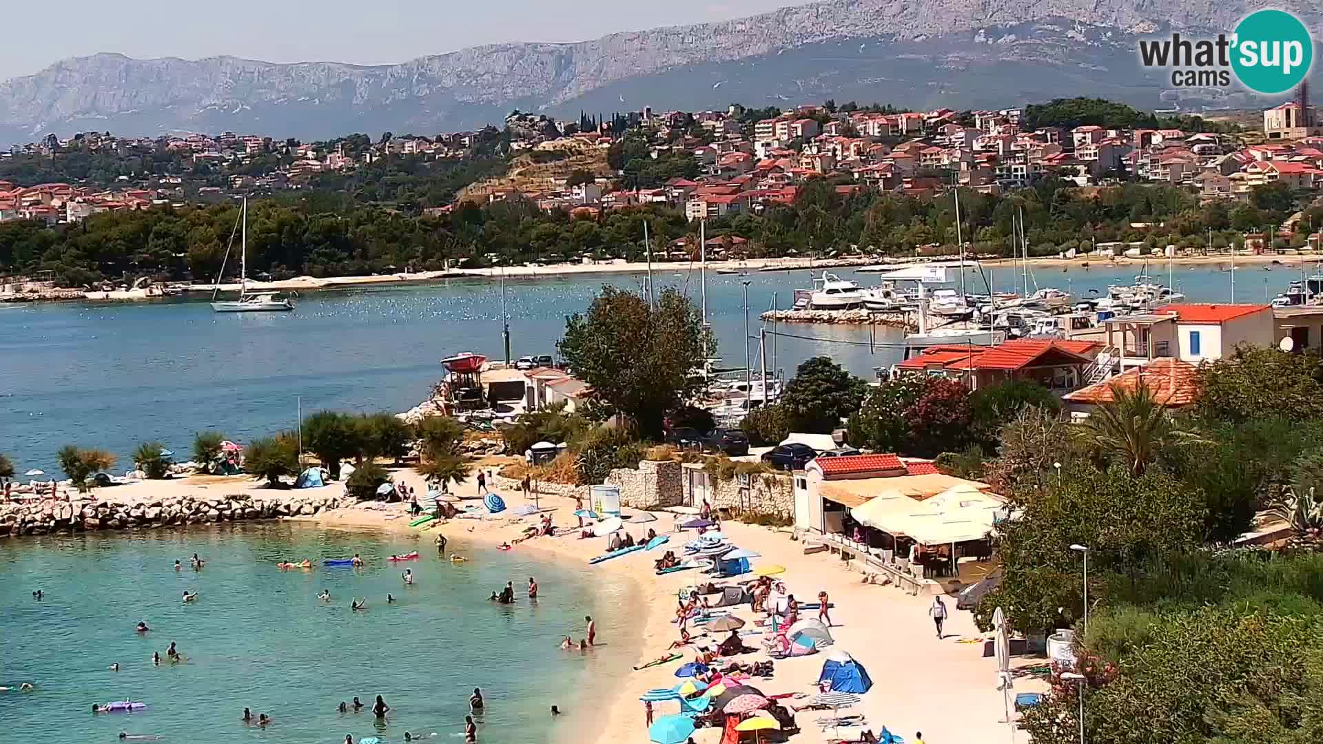 Spletna kamera Plaža Podstrana – Pogled v živo