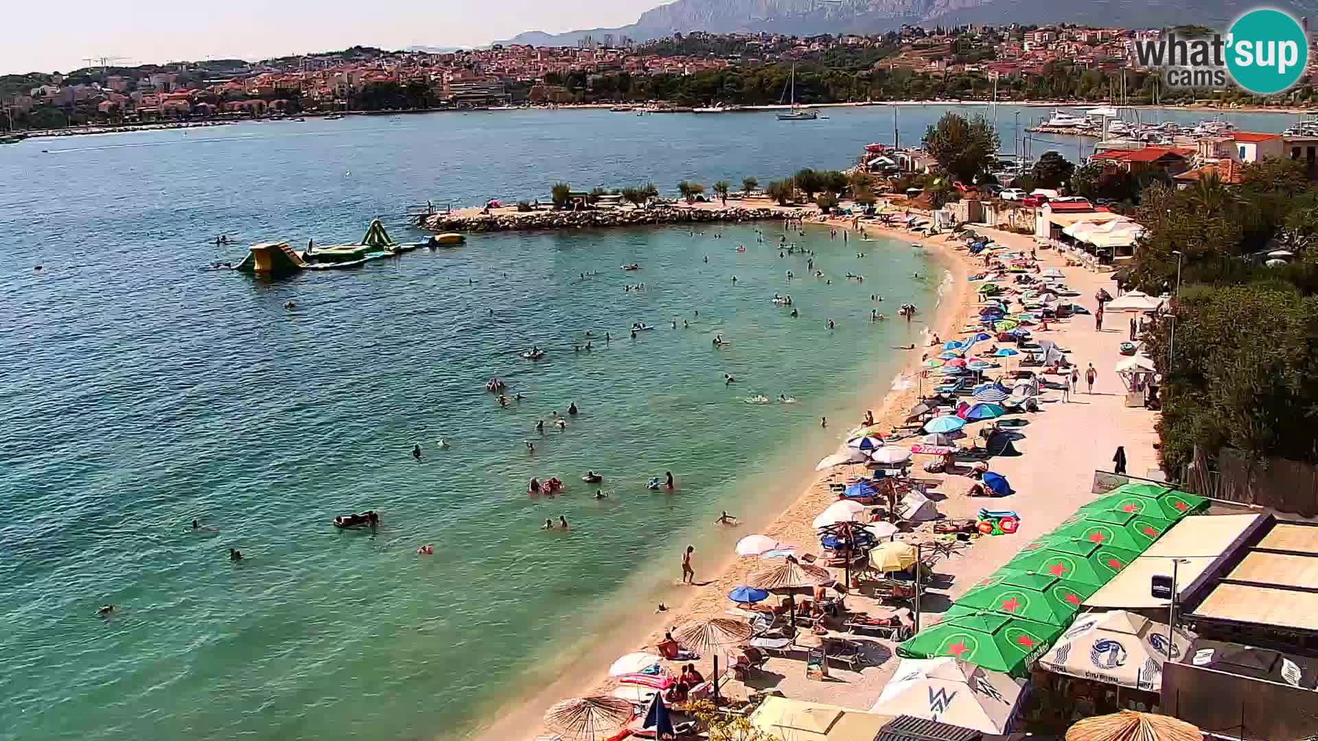 Spletna kamera Plaža Podstrana – Pogled v živo