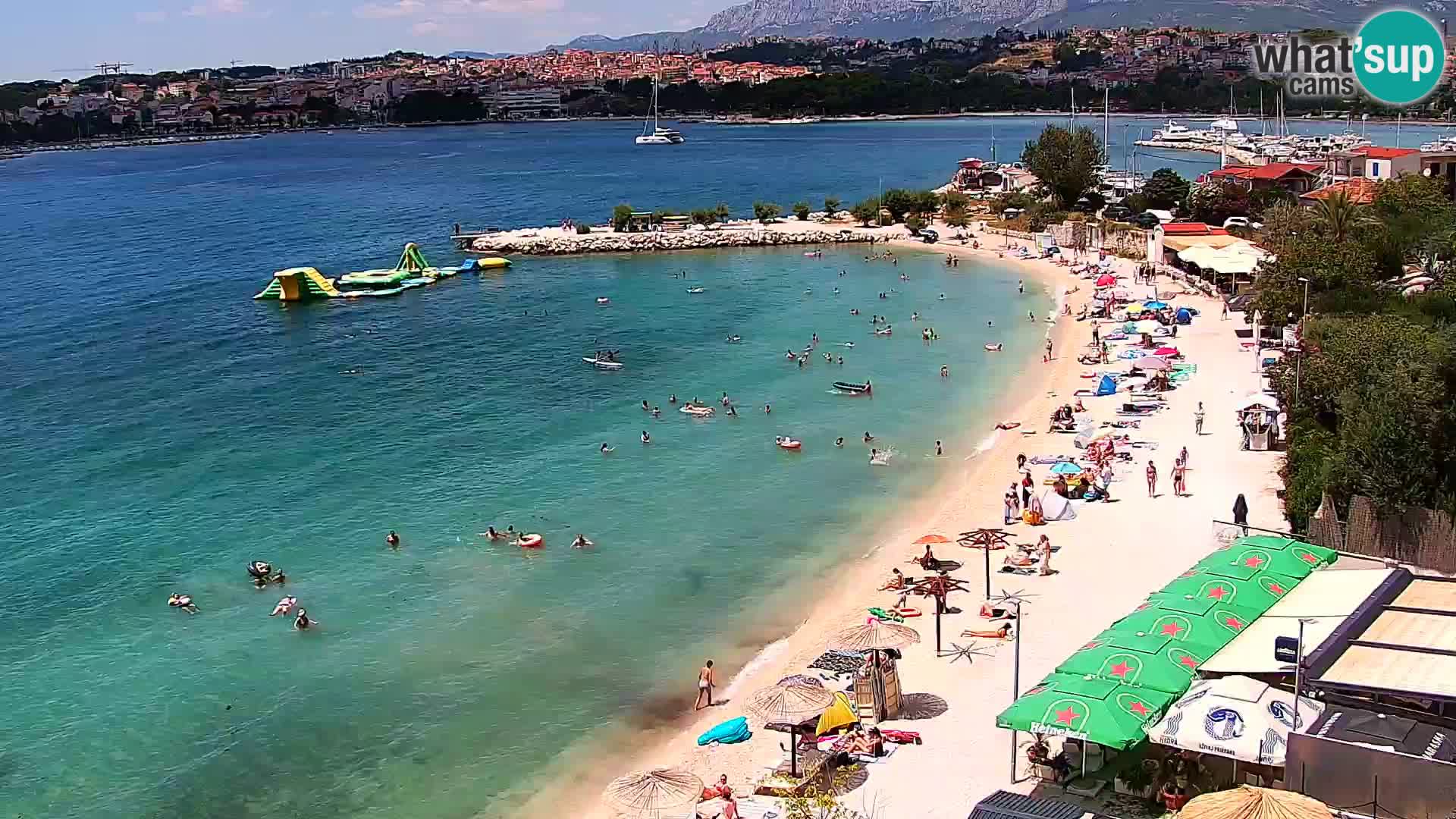 Web kamera Plaža Podstrana – Pogled uživo