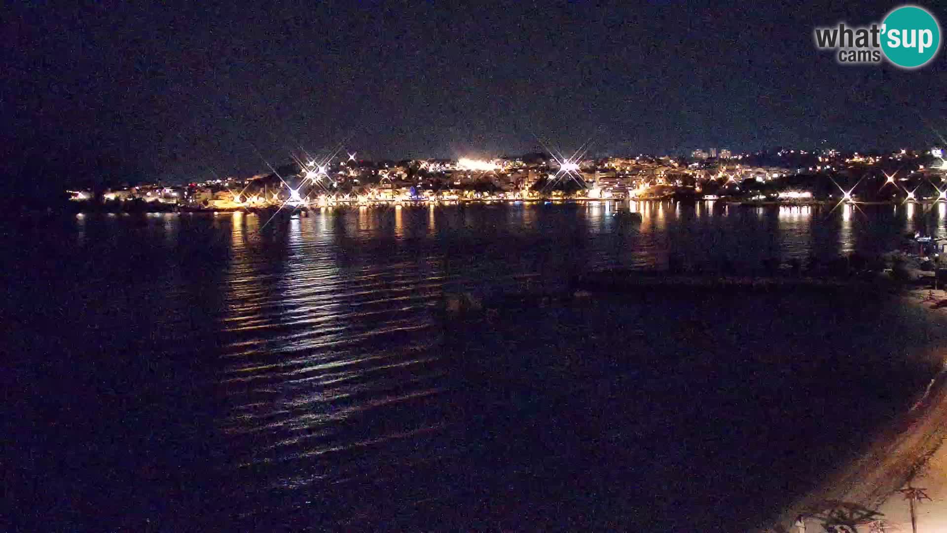 Spletna kamera Plaža Podstrana – Pogled v živo