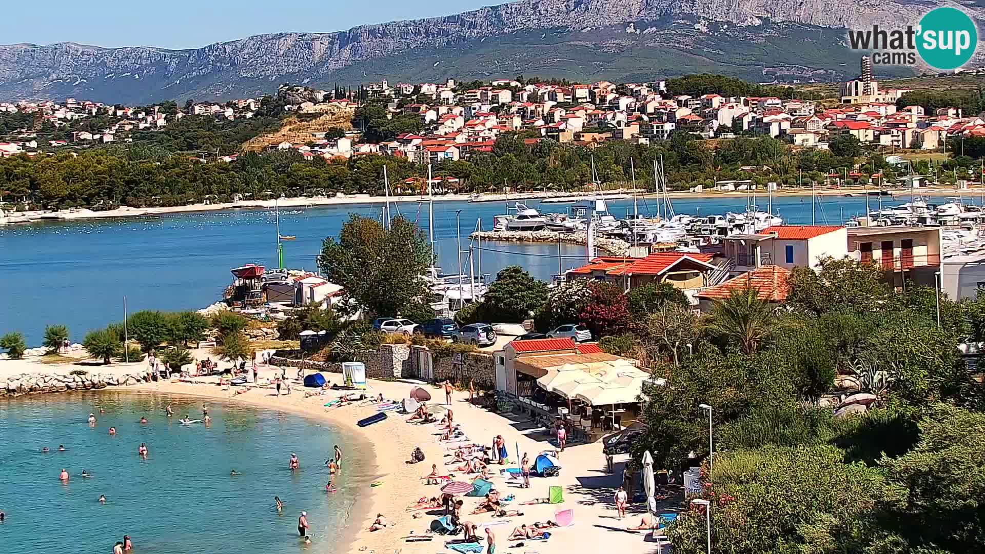 Web kamera Plaža Podstrana – Pogled uživo
