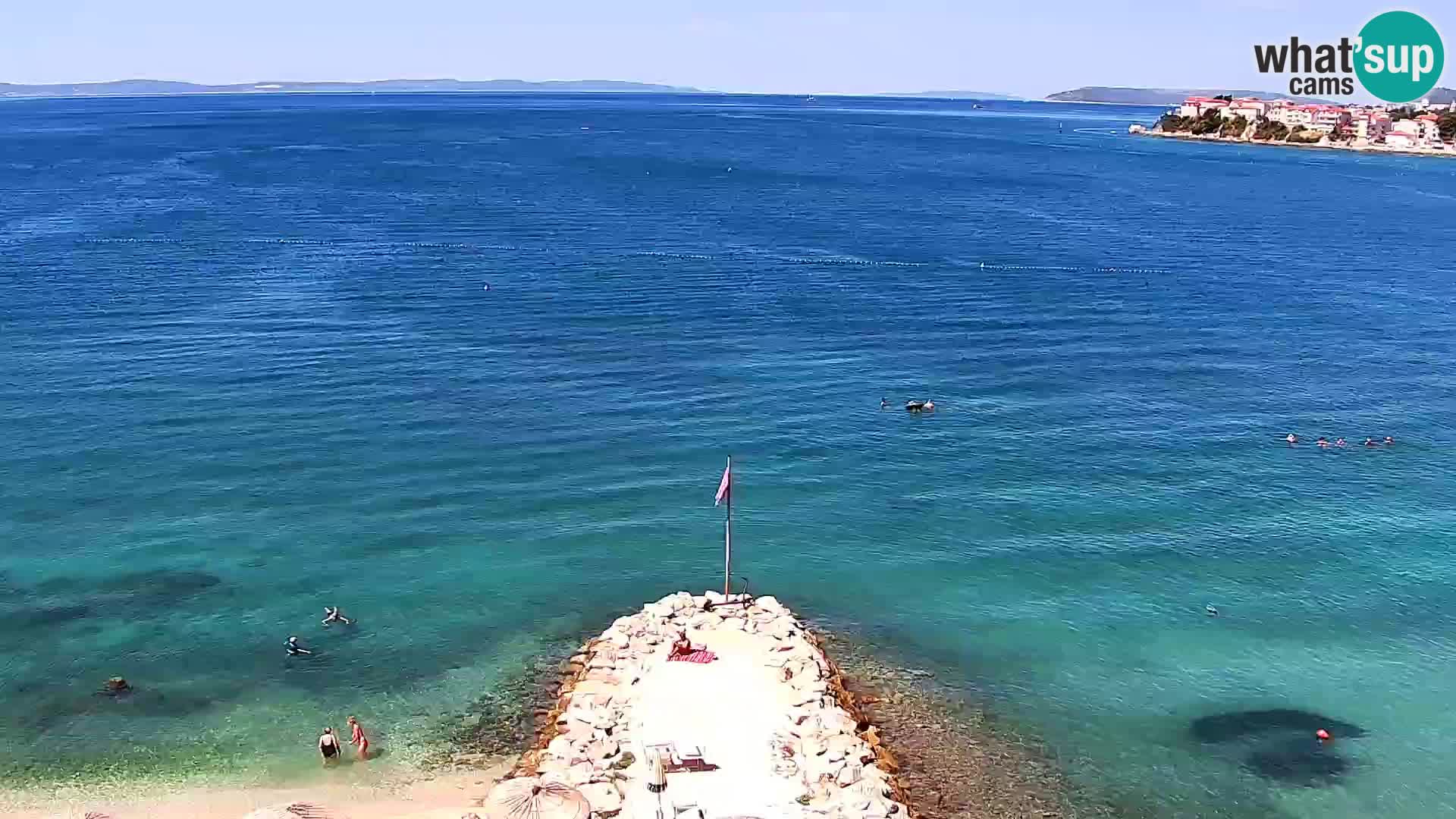 Webcam Playa de Podstrana – Vista en directo desde Hotel Split