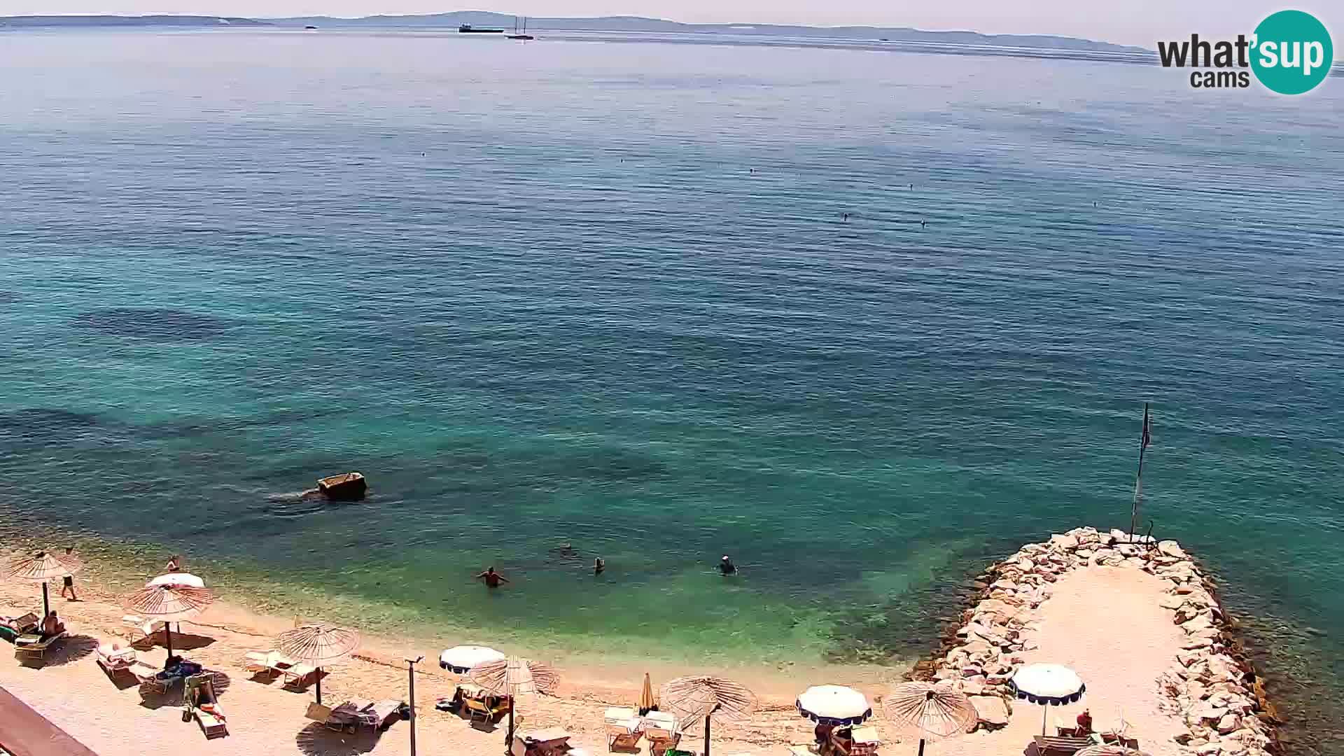 Web kamera Plaža Podstrana – Pogled uživo