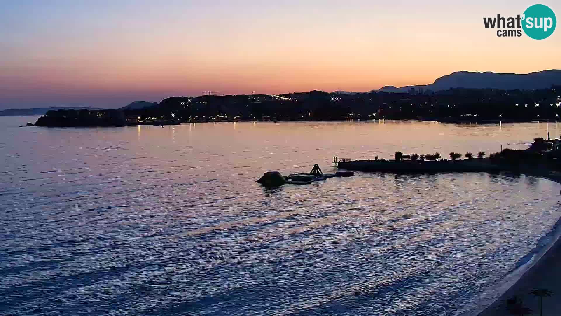 Spletna kamera Plaža Podstrana – Pogled v živo