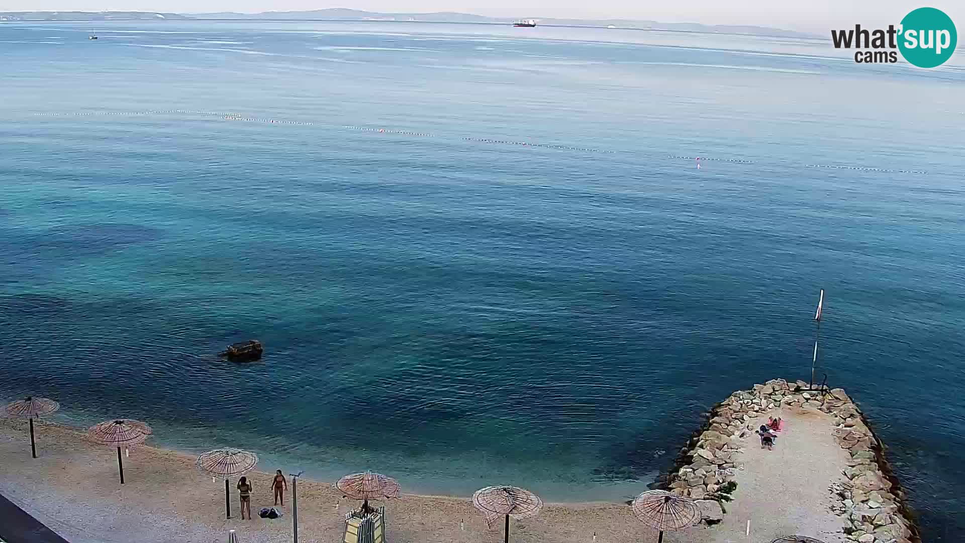 Podstrana Strand Webcam – Liveblick vom Hotel Split