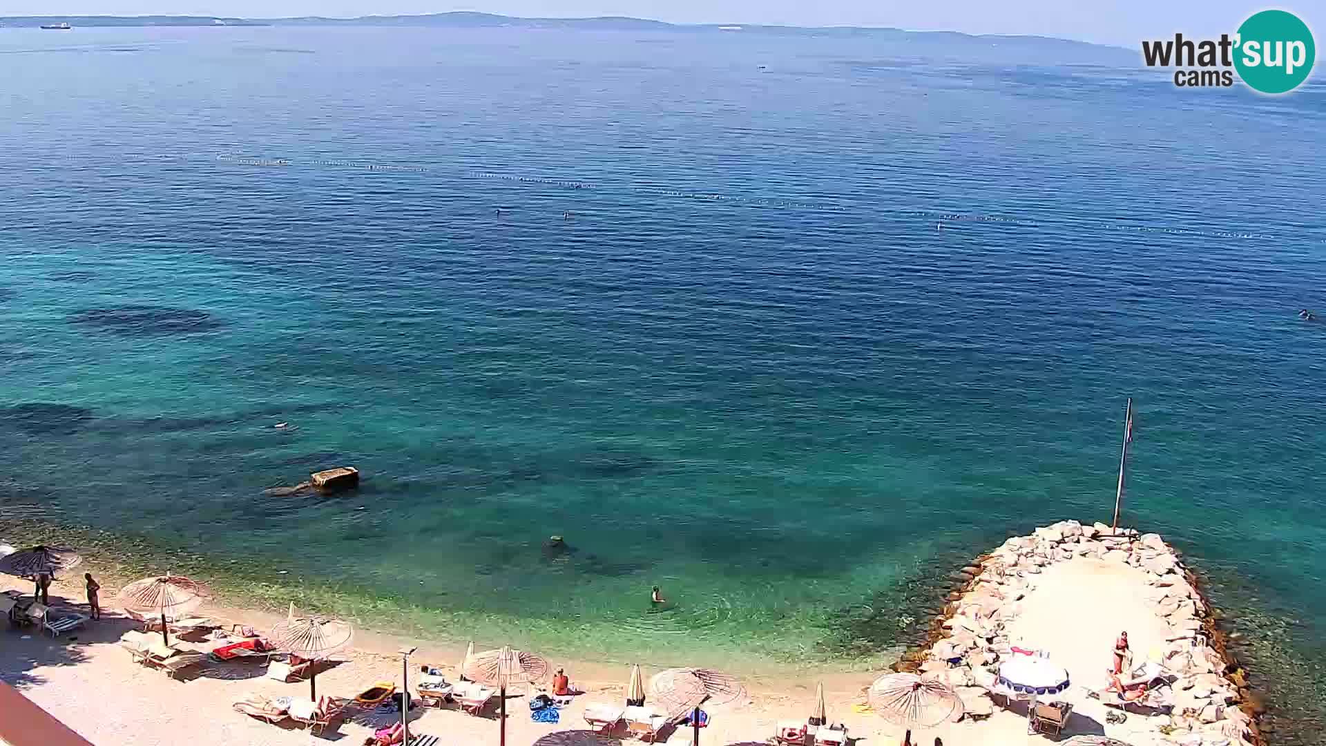 Spletna kamera Plaža Podstrana – Pogled v živo