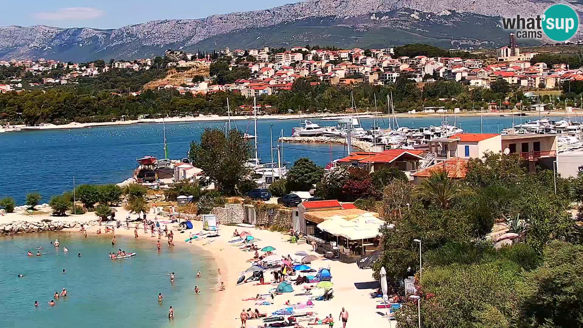 Web kamera Plaža Podstrana – Pogled uživo