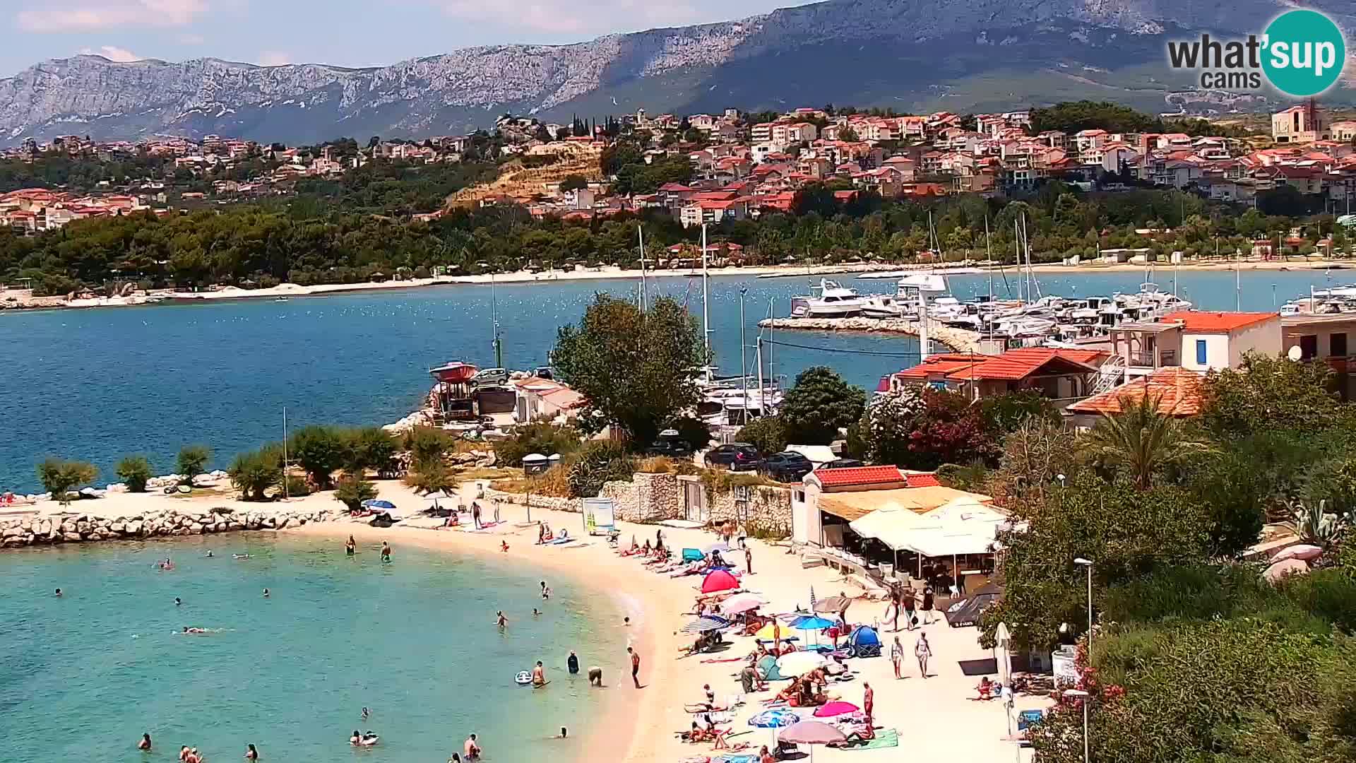 Spletna kamera Plaža Podstrana – Pogled v živo