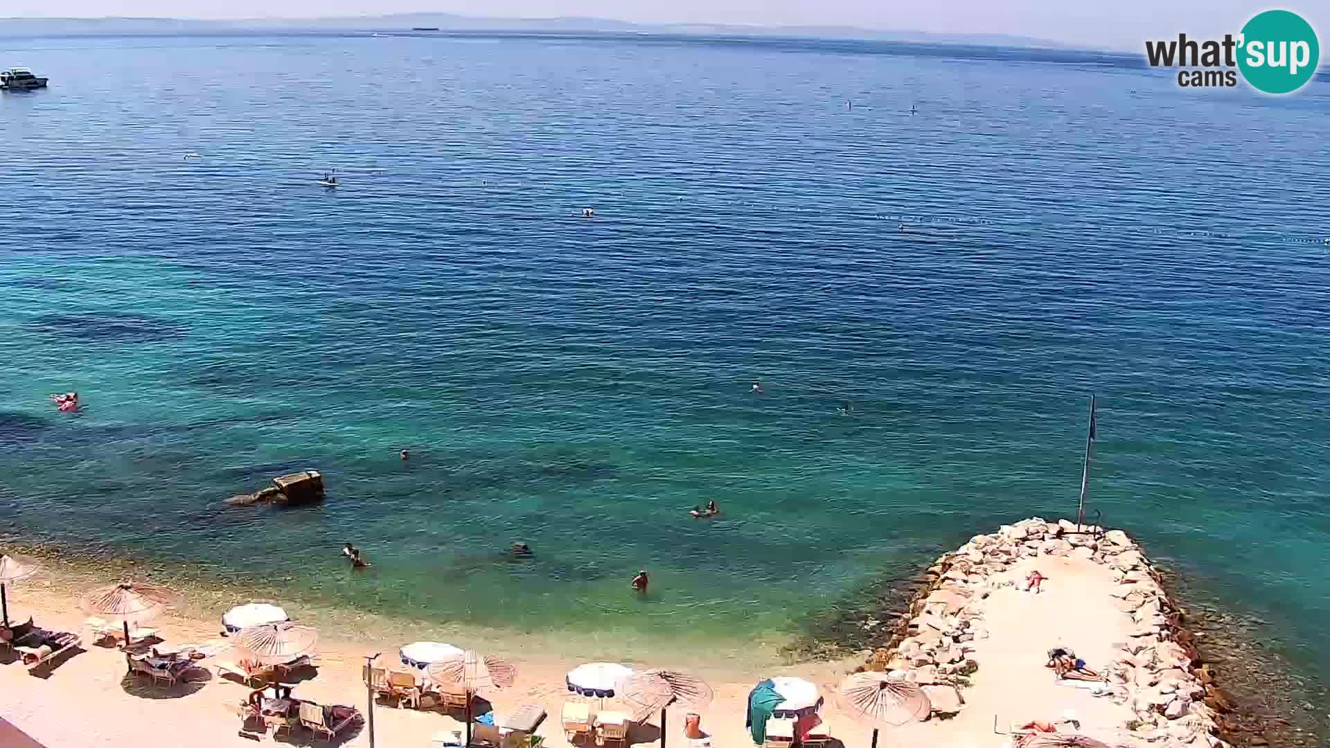 Spletna kamera Plaža Podstrana – Pogled v živo
