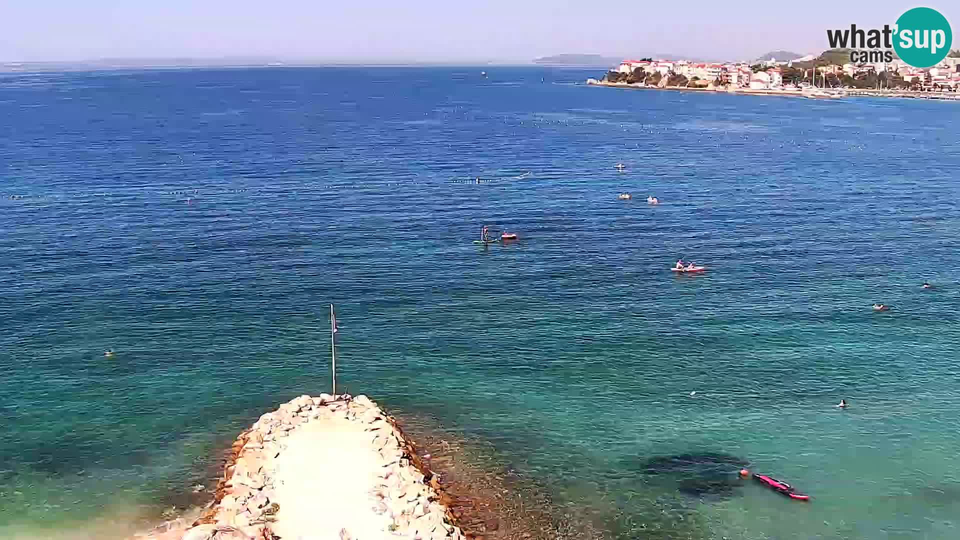 Web kamera Plaža Podstrana – Pogled uživo