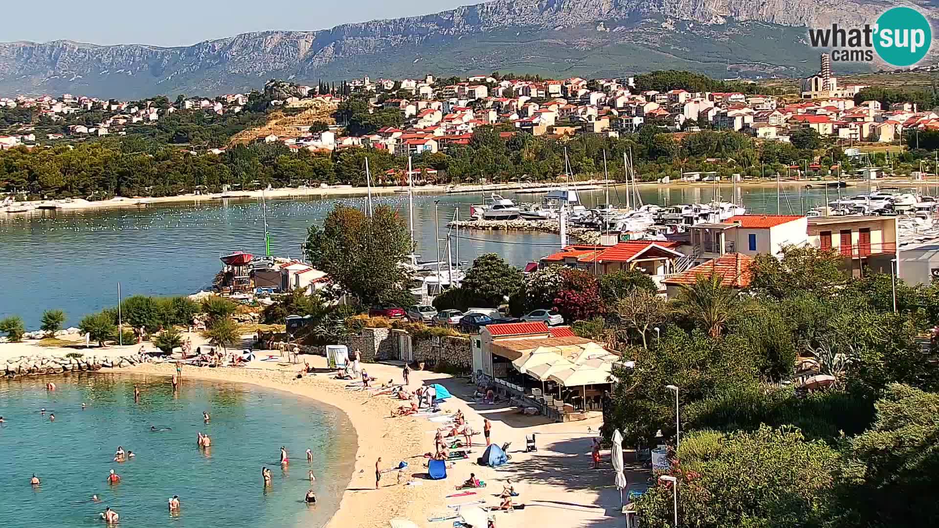 Spletna kamera Plaža Podstrana – Pogled v živo