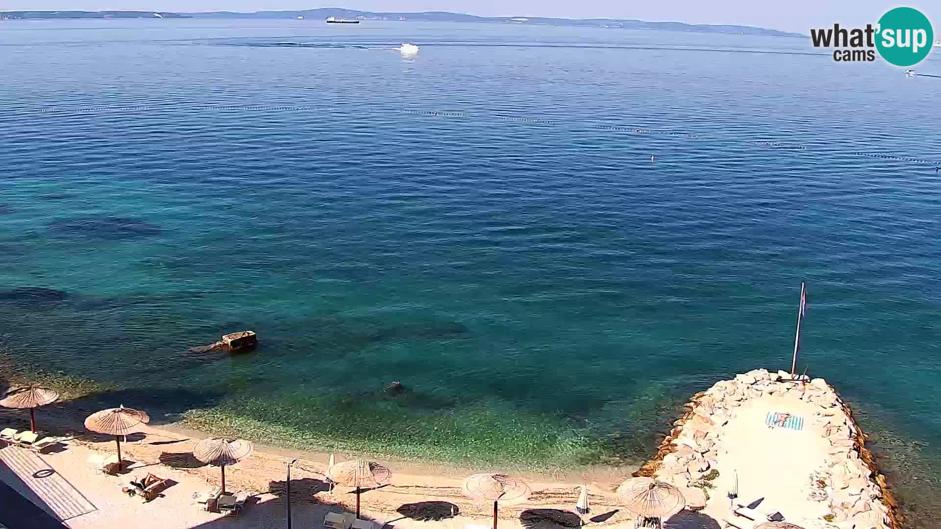 Web kamera Plaža Podstrana – Pogled uživo