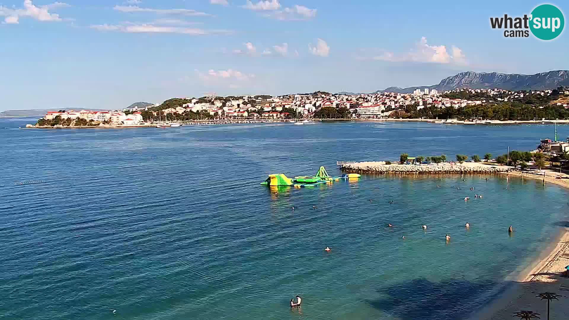 Spletna kamera Plaža Podstrana – Pogled v živo