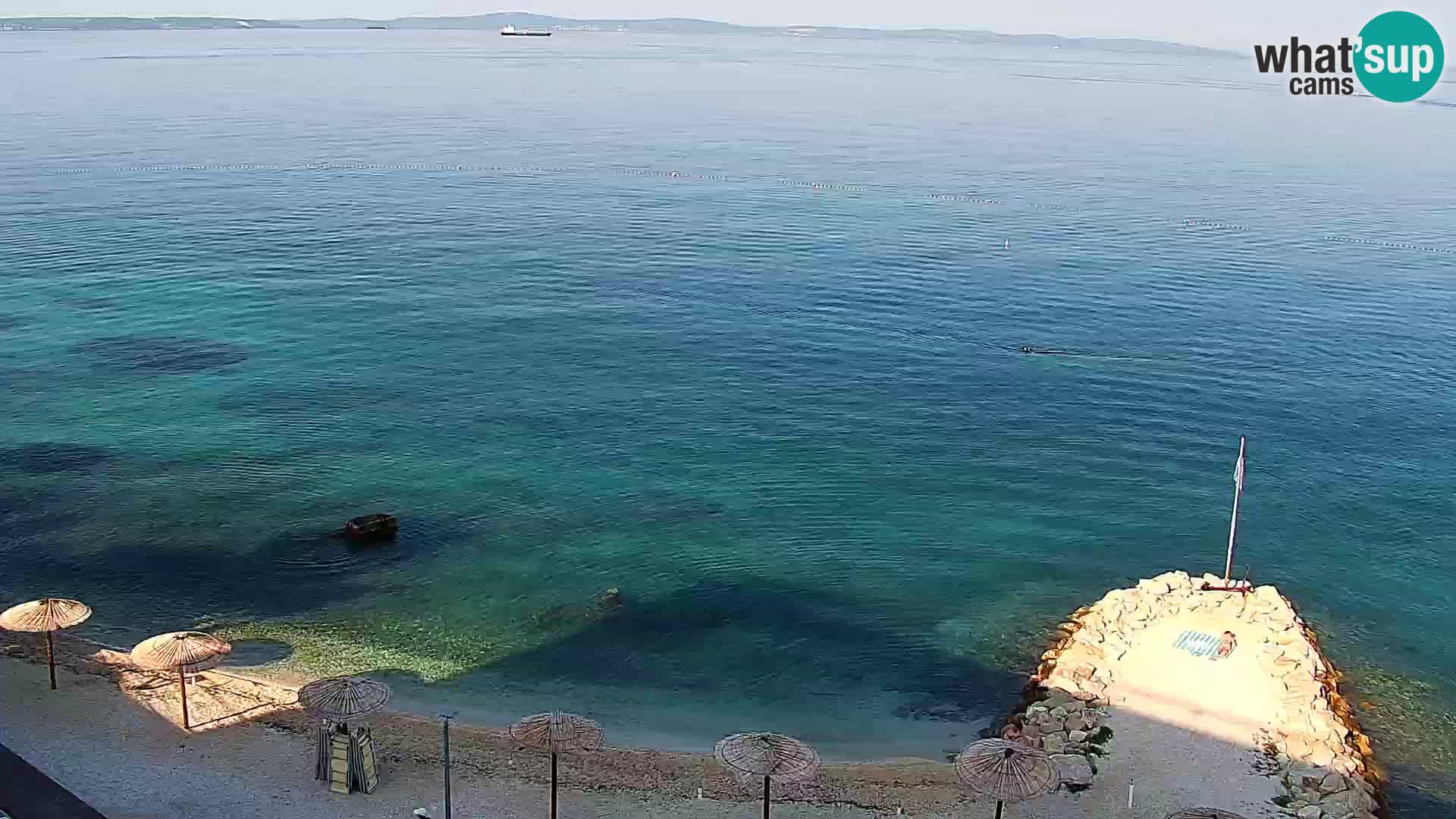 Spletna kamera Plaža Podstrana – Pogled v živo
