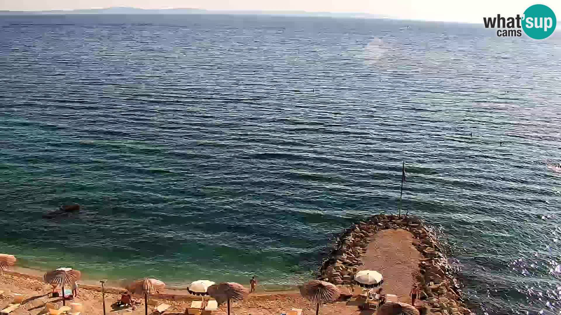 Web kamera Plaža Podstrana – Pogled uživo