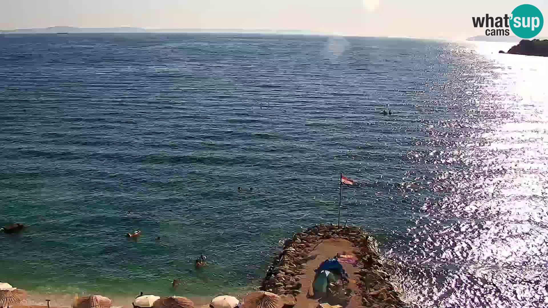 Web kamera Plaža Podstrana – Pogled uživo