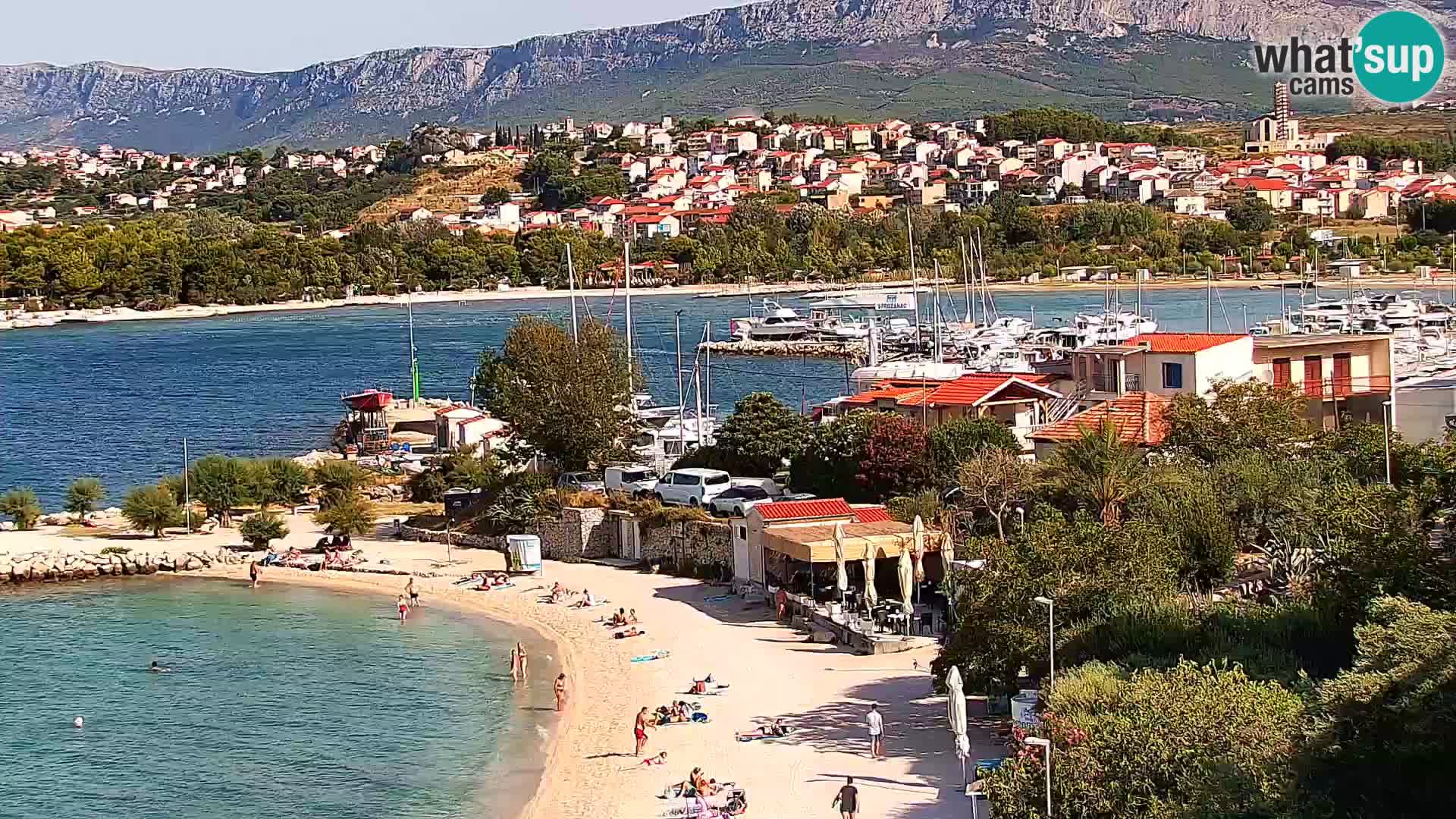 Web kamera Plaža Podstrana – Pogled uživo
