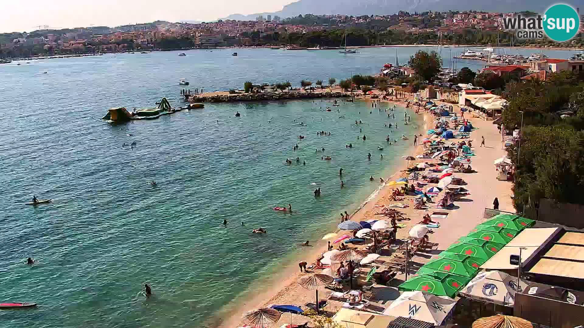 Spletna kamera Plaža Podstrana – Pogled v živo