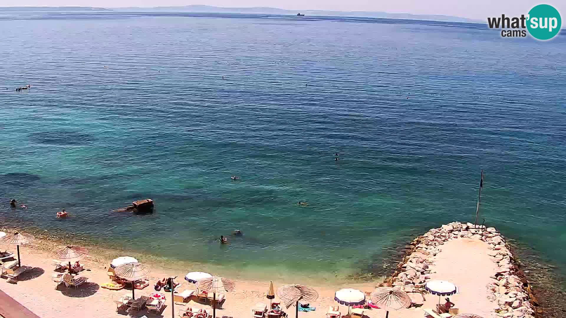 Webcam plage de Podstrana – Vue en direct depuis Hotel Split