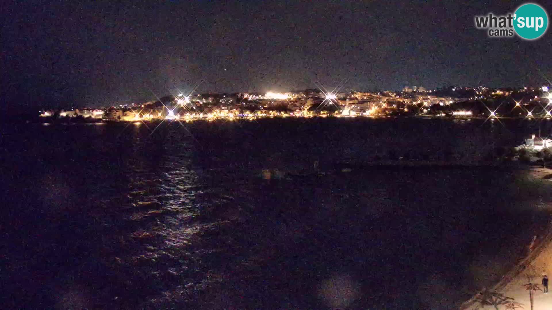 Web kamera Plaža Podstrana – Pogled uživo
