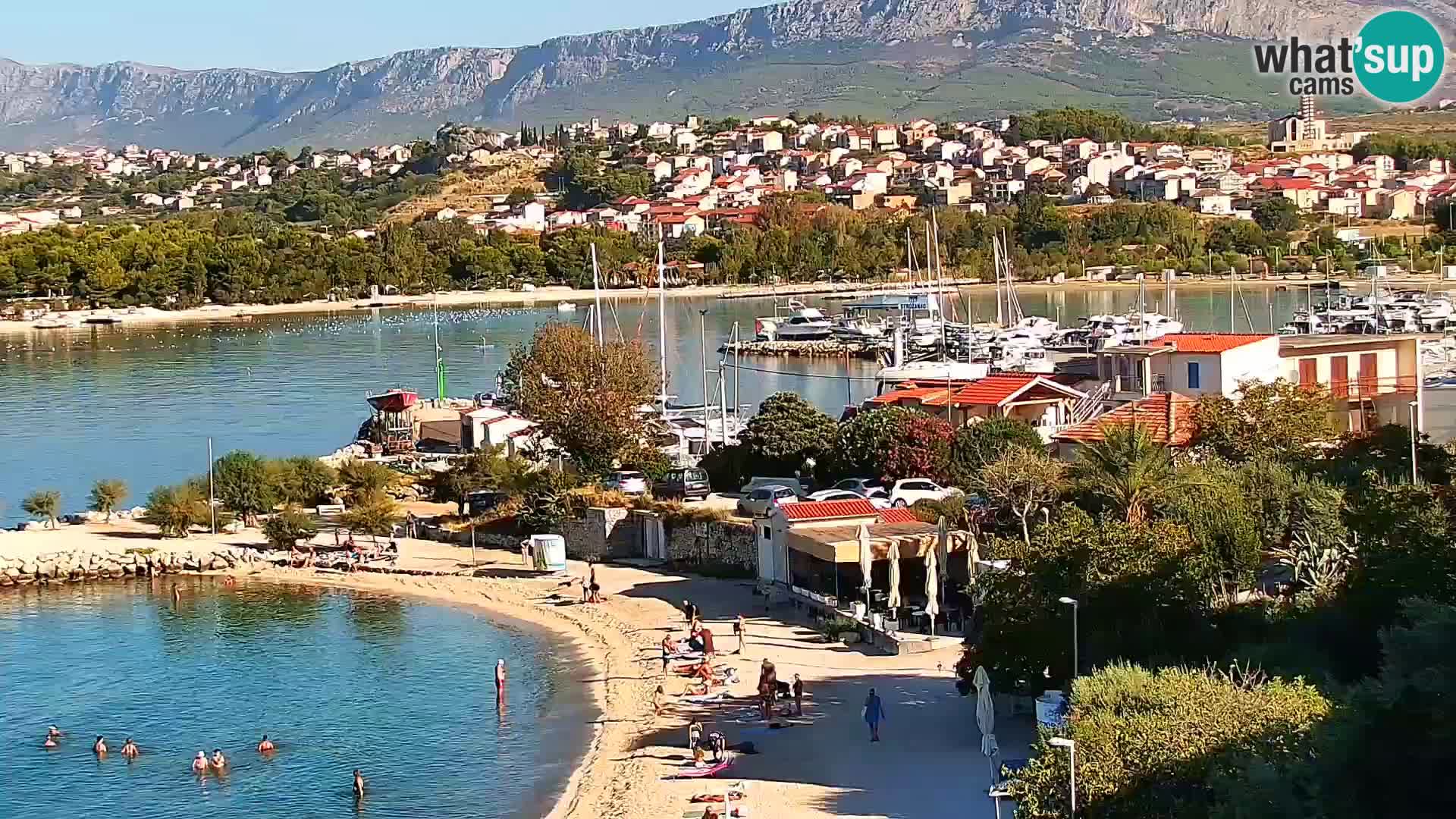 Web kamera Plaža Podstrana – Pogled uživo