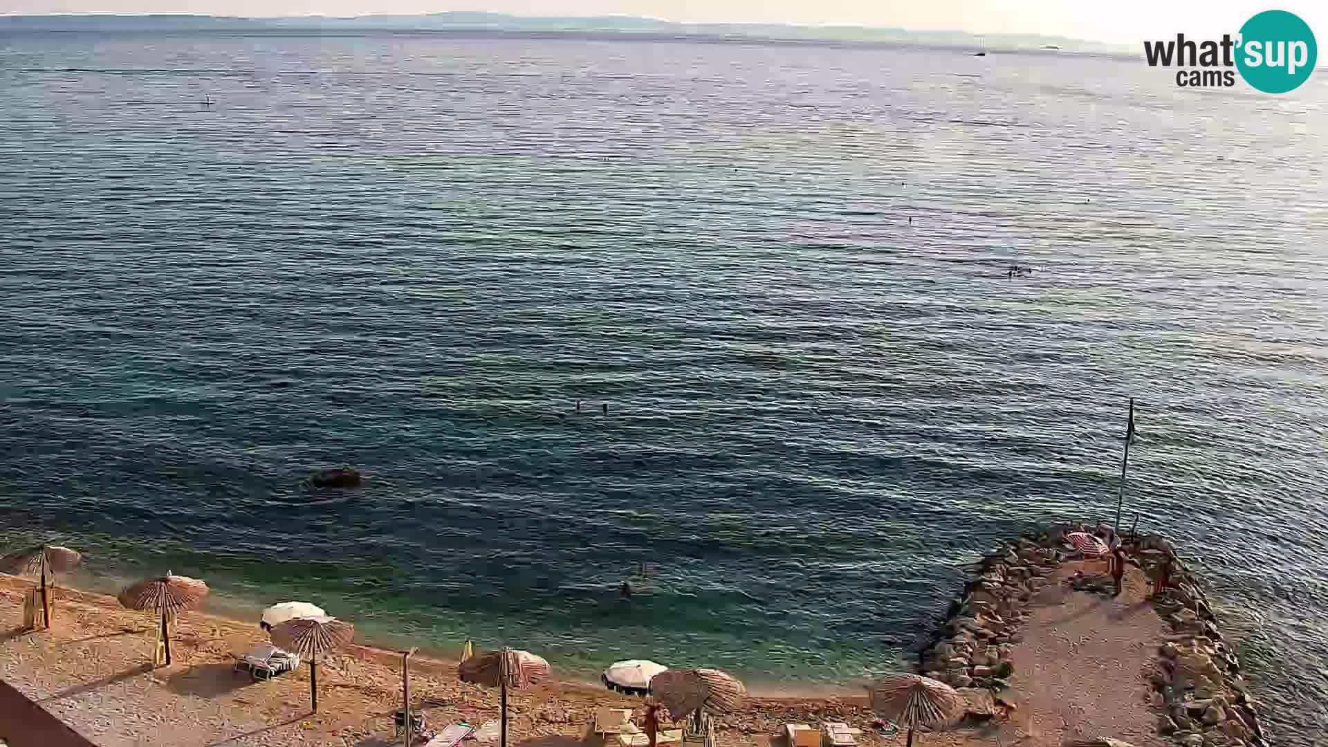 Web kamera Plaža Podstrana – Pogled uživo