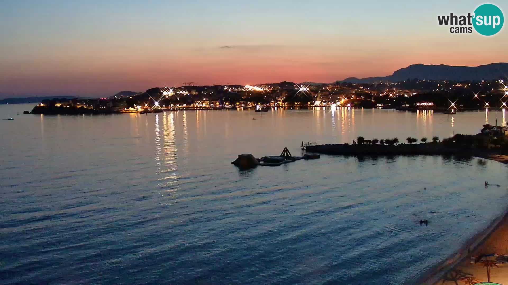 Webcam plage de Podstrana – Vue en direct depuis Hotel Split
