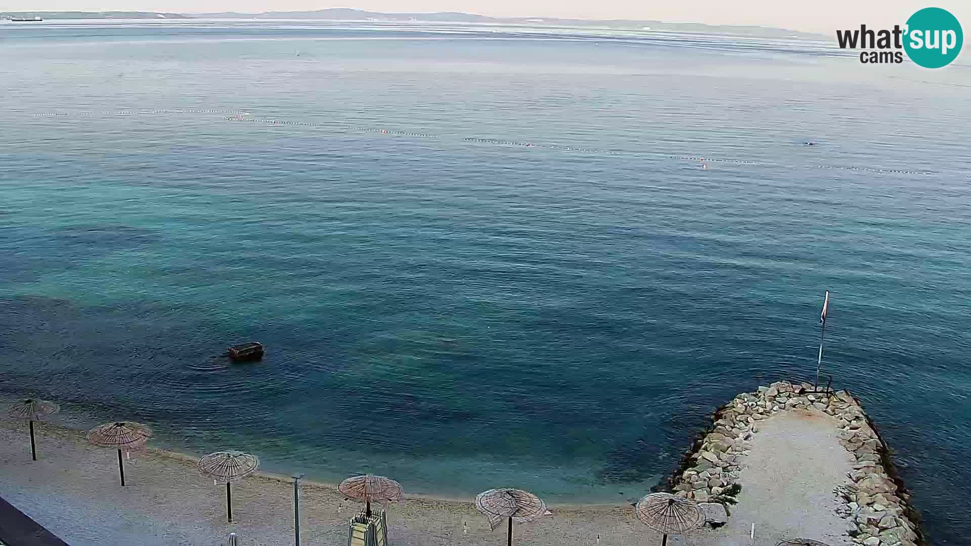 Webcam Playa de Podstrana – Vista en directo desde Hotel Split