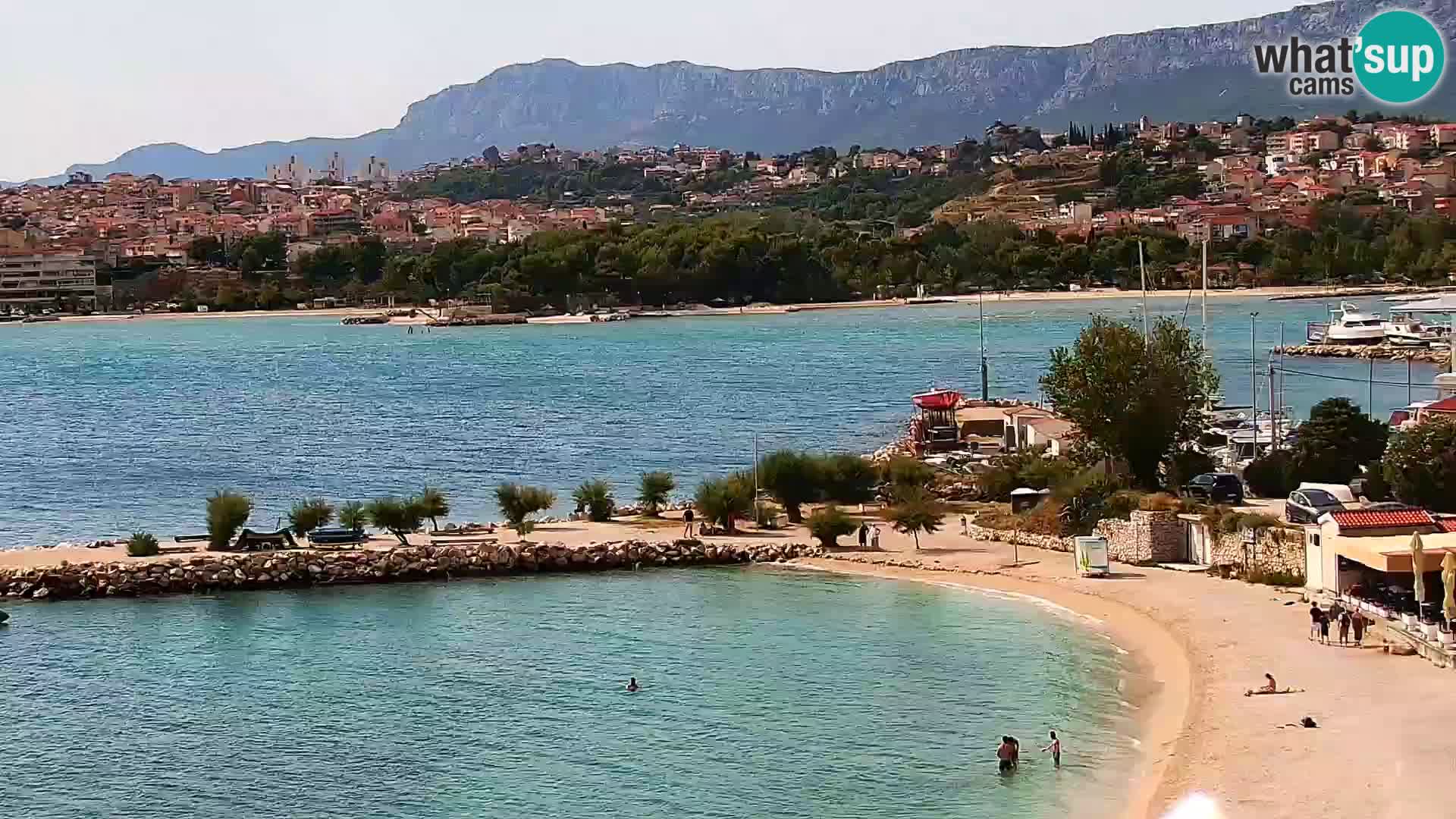 Spletna kamera Plaža Podstrana – Pogled v živo