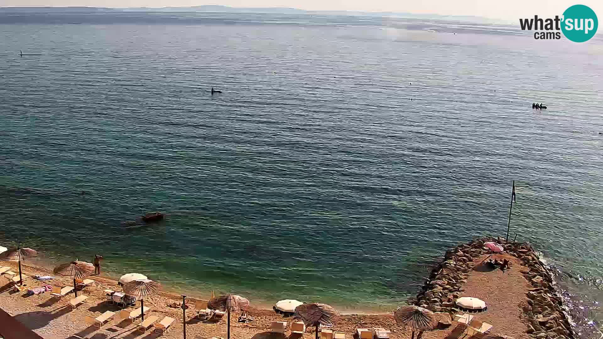 Spletna kamera Plaža Podstrana – Pogled v živo