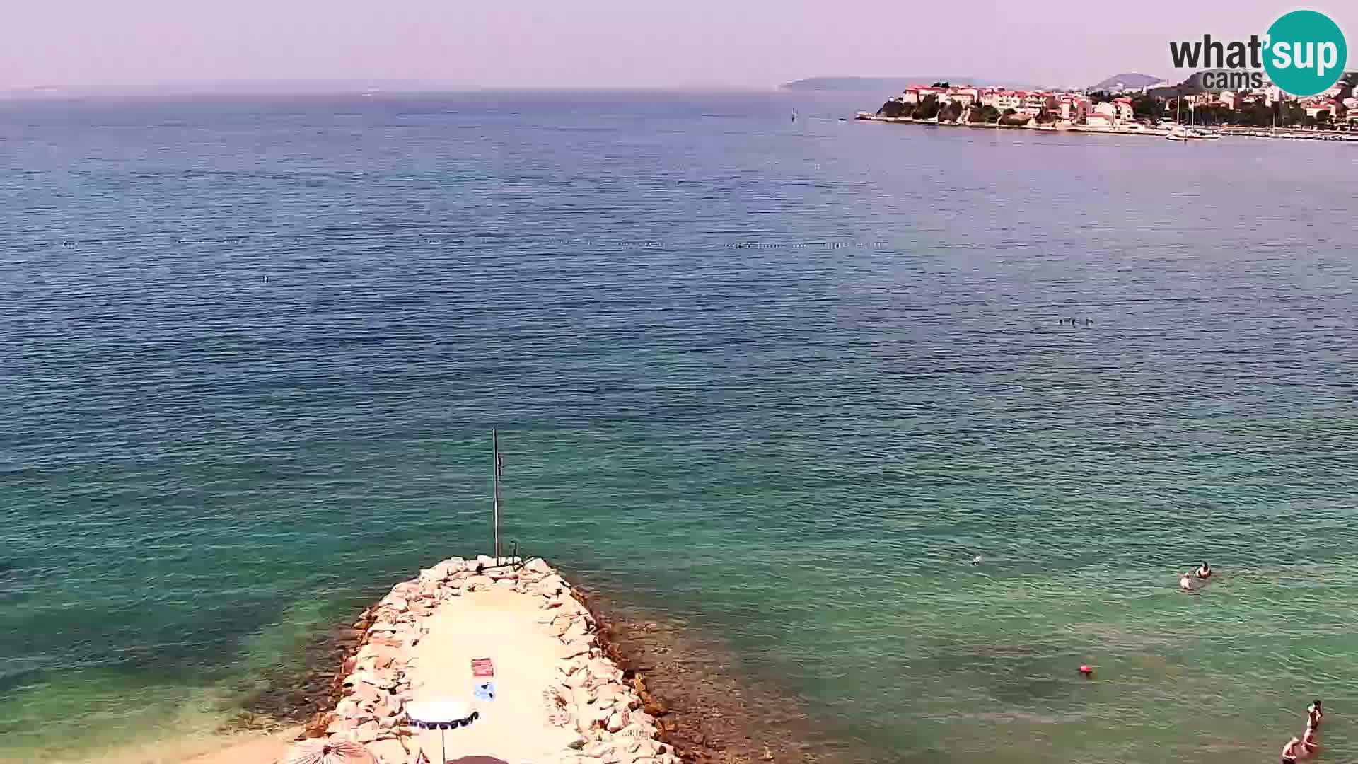 Spletna kamera Plaža Podstrana – Pogled v živo