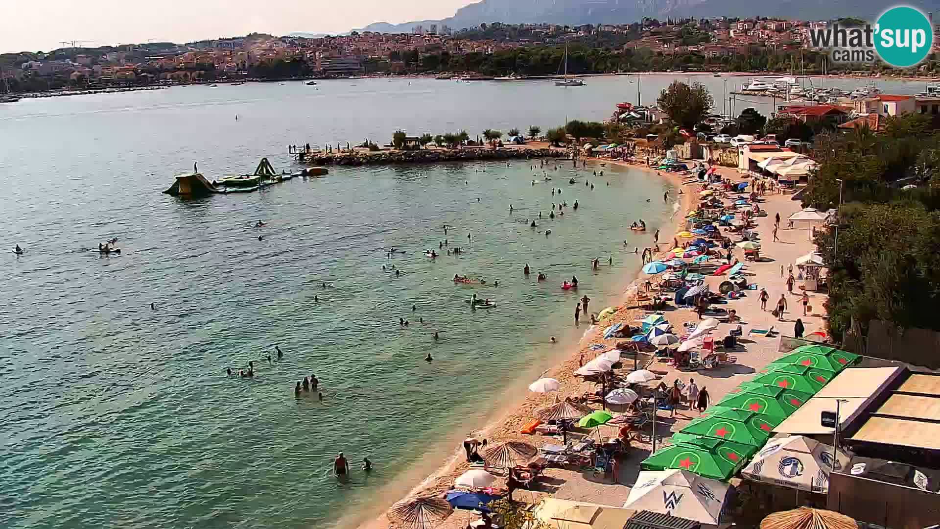 Webcam plage de Podstrana – Vue en direct depuis Hotel Split