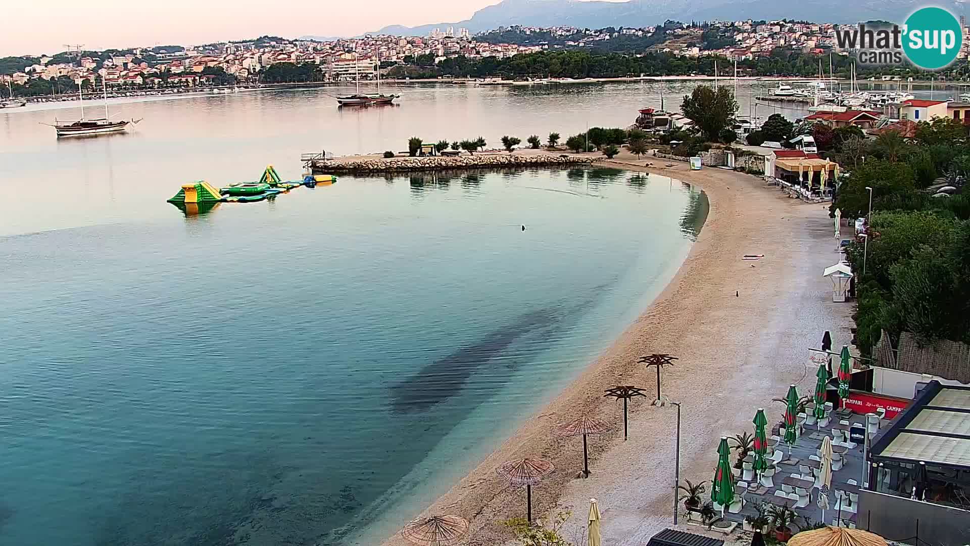 Webcam plage de Podstrana – Vue en direct depuis Hotel Split