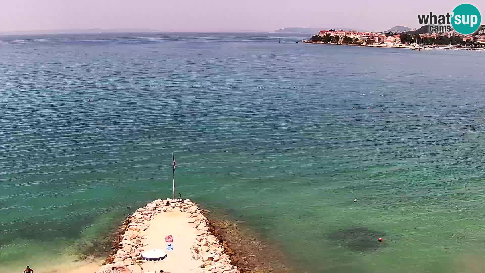 Spletna kamera Plaža Podstrana – Pogled v živo