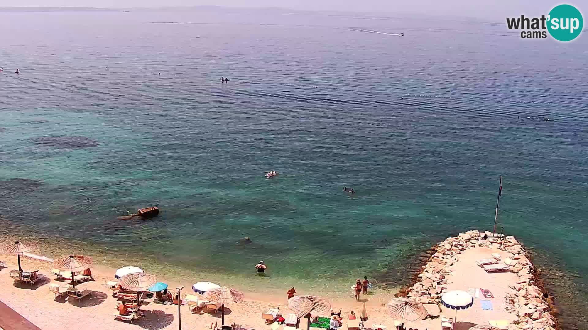 Webcam plage de Podstrana – Vue en direct depuis Hotel Split