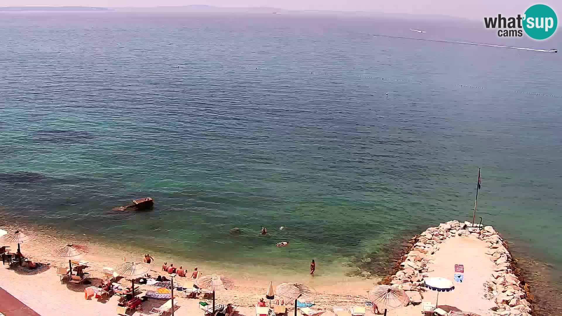 Webcam plage de Podstrana – Vue en direct depuis Hotel Split